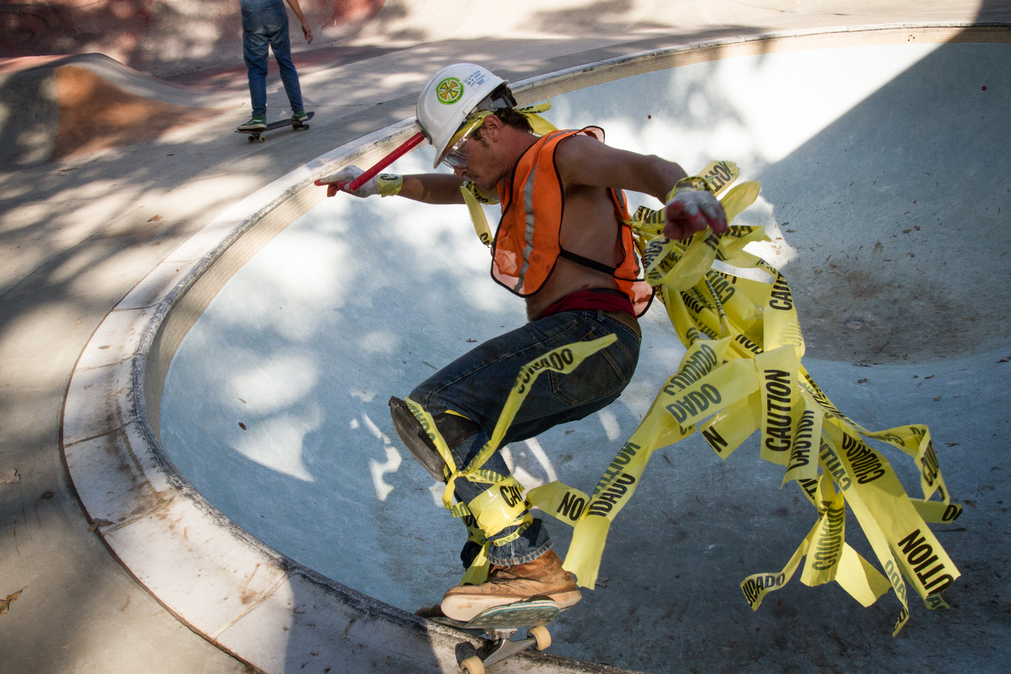 Alex, fully costumed frontside.
