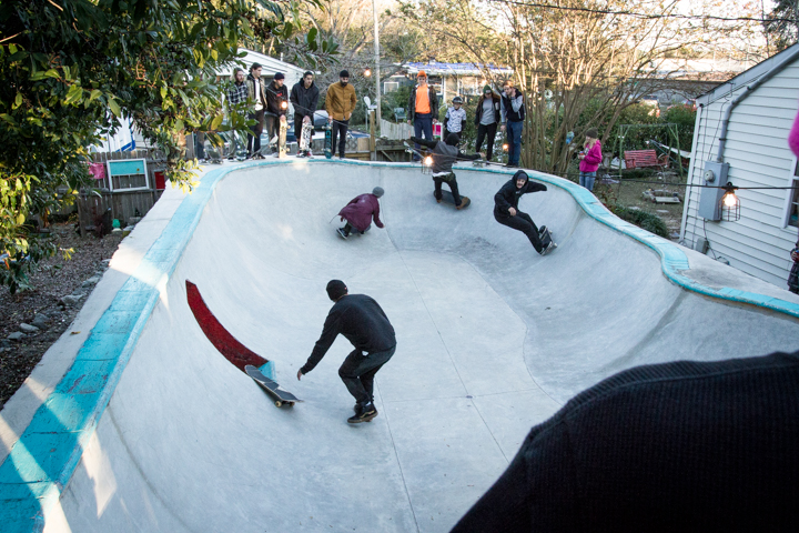 Obstacle course in the bowl!