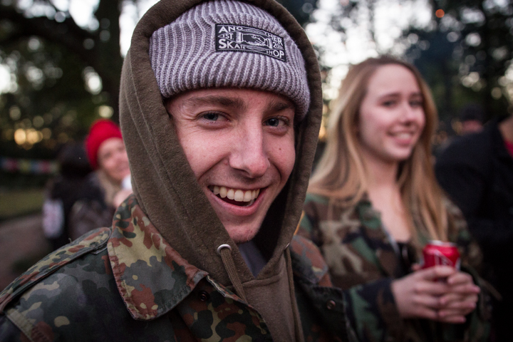 The smiles on the faces of my friends.