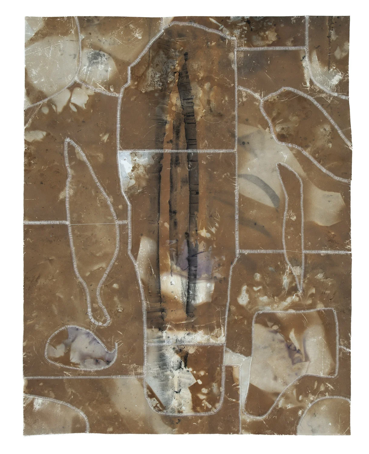 Autumnal Glimpses no.59, 2019 Naturally toned pigment prints and thread 57 x 43,5cm