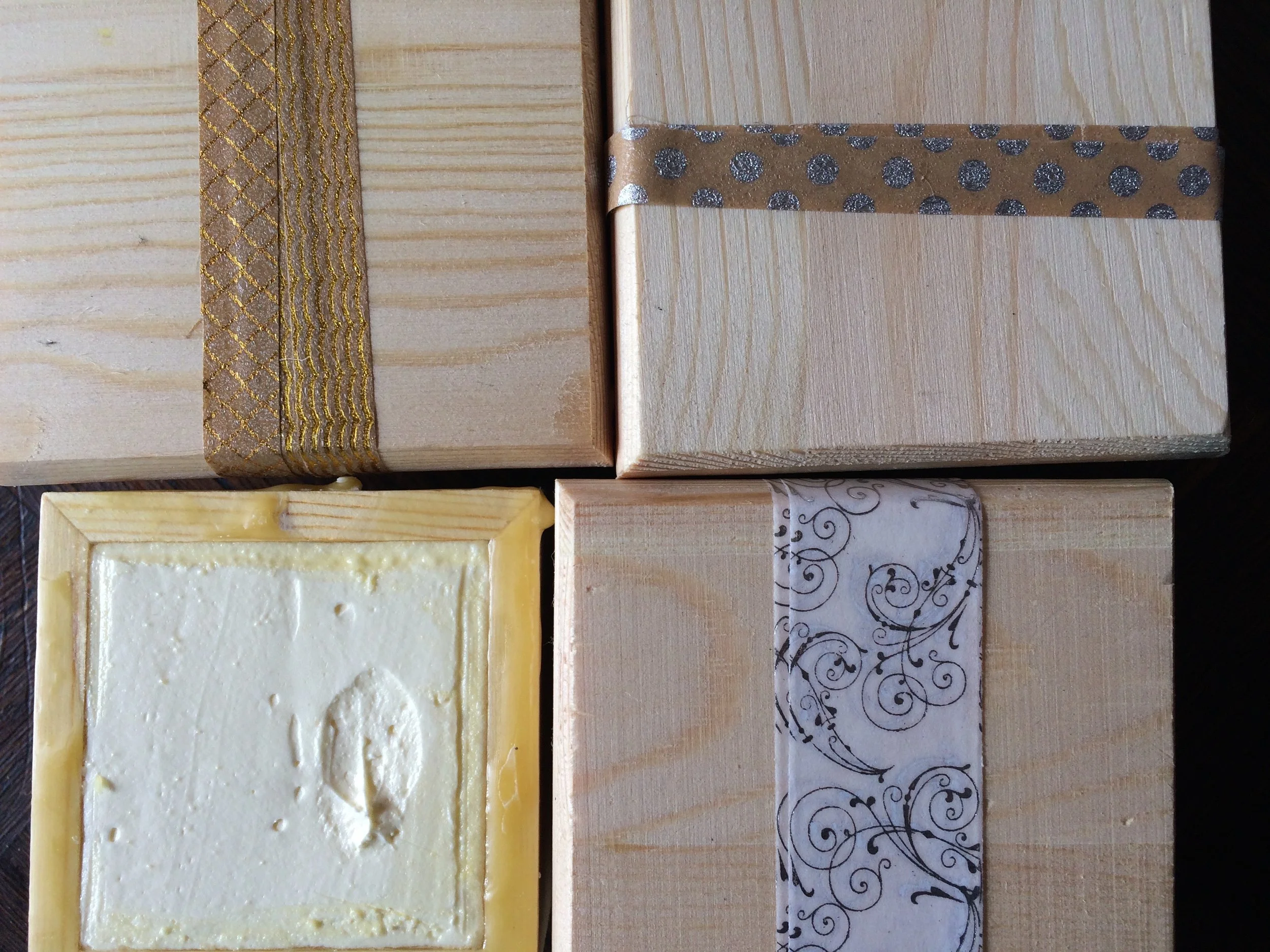 RAW HONEY SKIN BALM in wooden boxes lined in beeswax