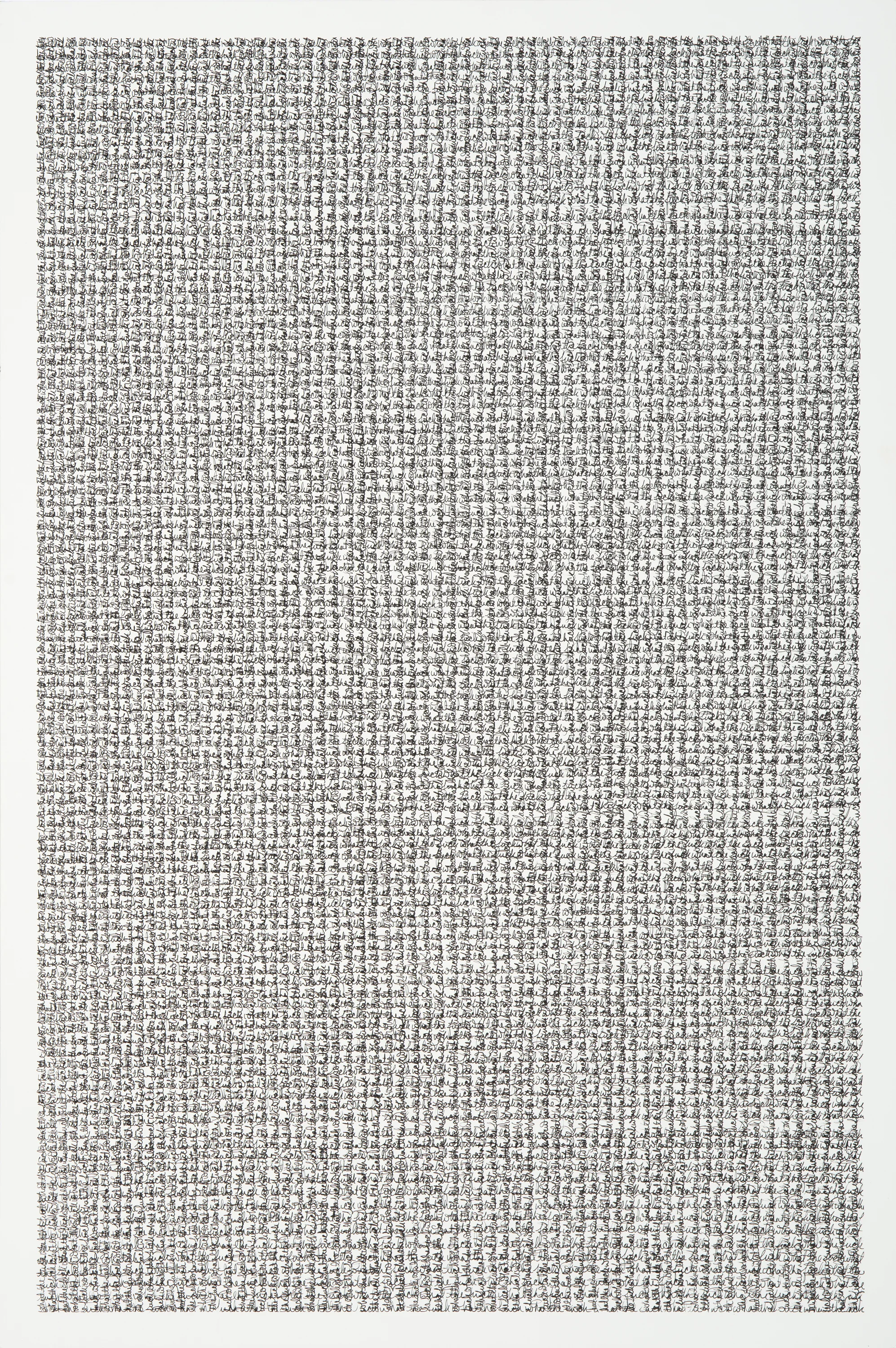 what the fuck, 2017 | ink on panel | 36" x 24" x 1.5"