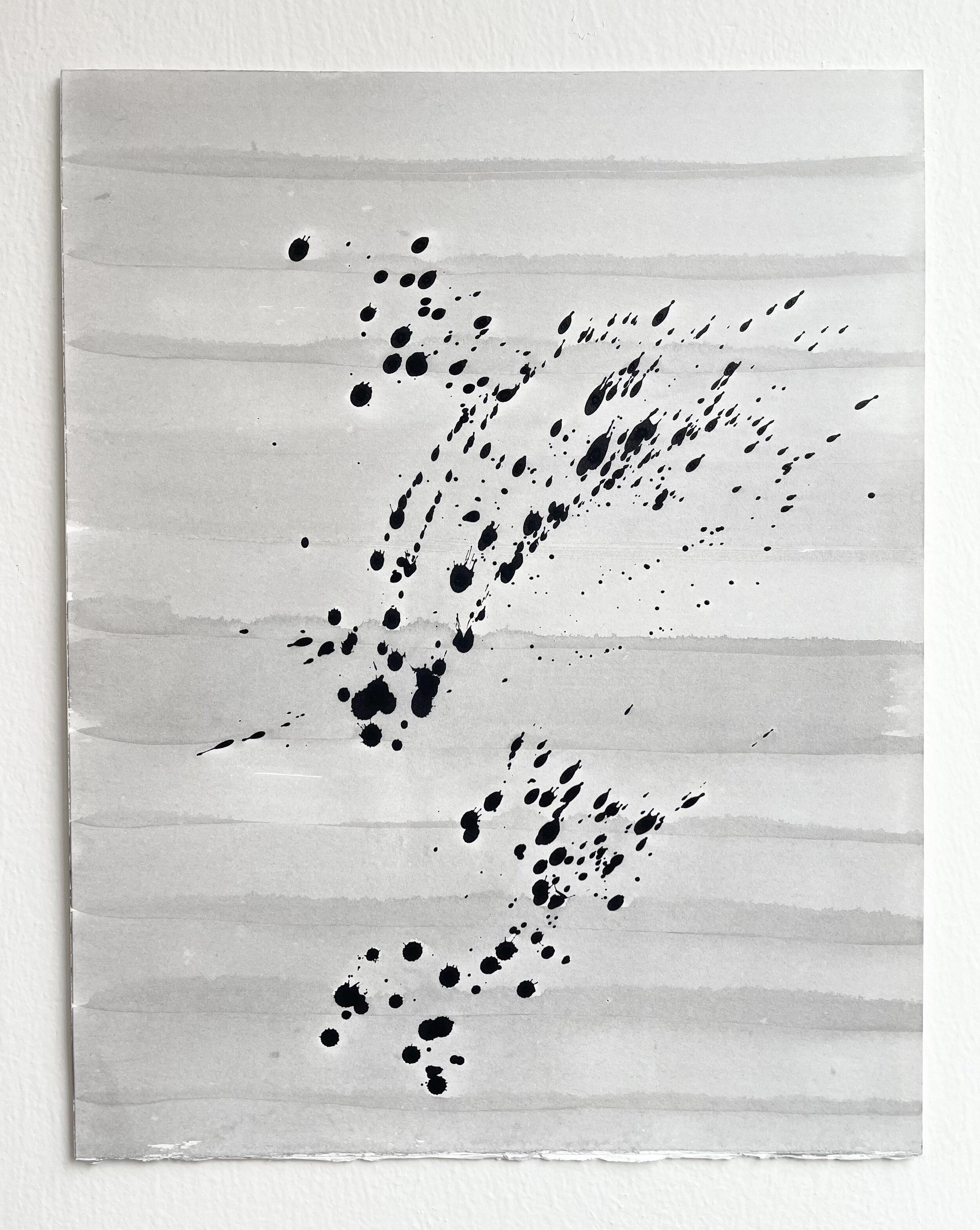 absence. presence. (04), 2021 | Sumi ink on Fabriano paper | 14.75" x 11.5" | Private collection, Mercer Island, Washington