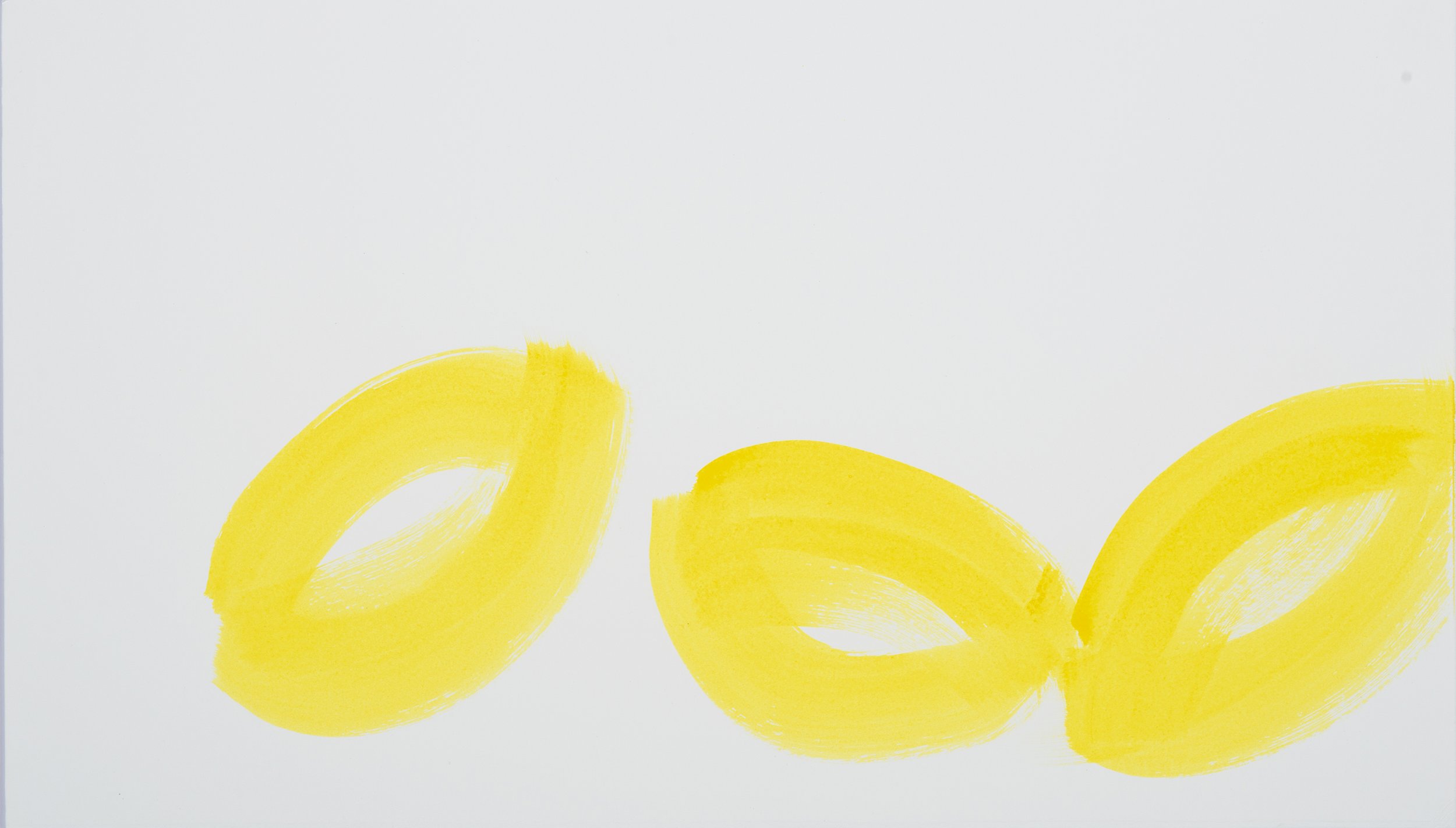ensō | lemon (02), 2020 | ink on Fabriano paper | 12.75" x 22"