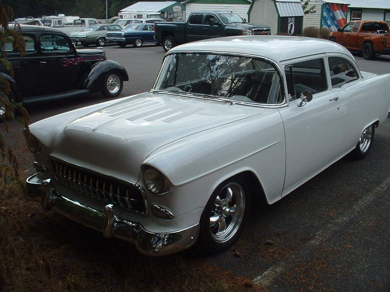  Harry &amp; Mary Abbott 55 Chevy Wht Lightnin” 