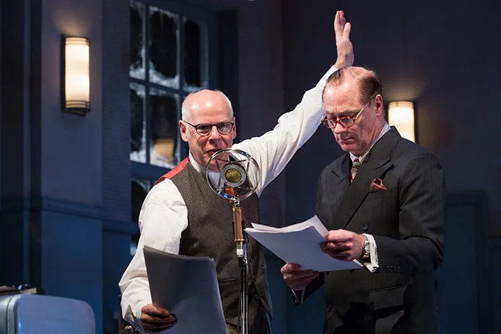 It's A Wonderful Life at Soulpepper Theatre (2016). Oliver Dennis, Derek Boyes. Photo by Cylla von Tiedemann