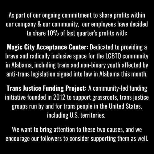 Ear Trumpet Labs Employees Commit 10% of Quarterly Profits to Magic City Acceptance Center and Trans Justice Funding Project