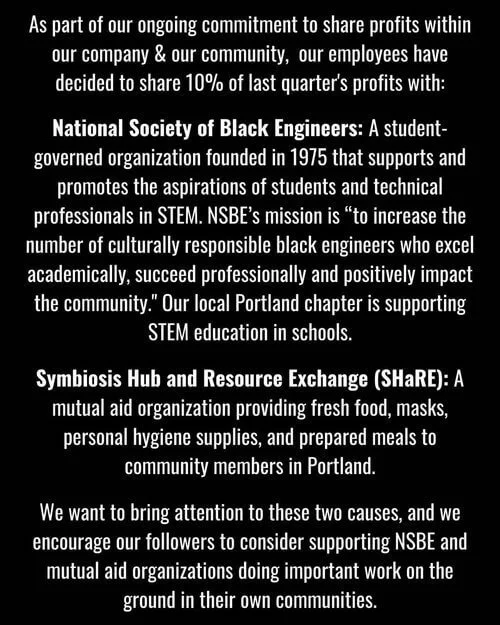 Ear Trumpet Labs Employees Commit 10% of Quarterly Profits to National Society of Black Engineers and SHaRE