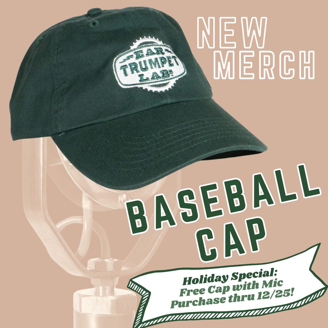 Special Holiday Offer! Free ETL Baseball Cap with Mic Purchase through 12/25!