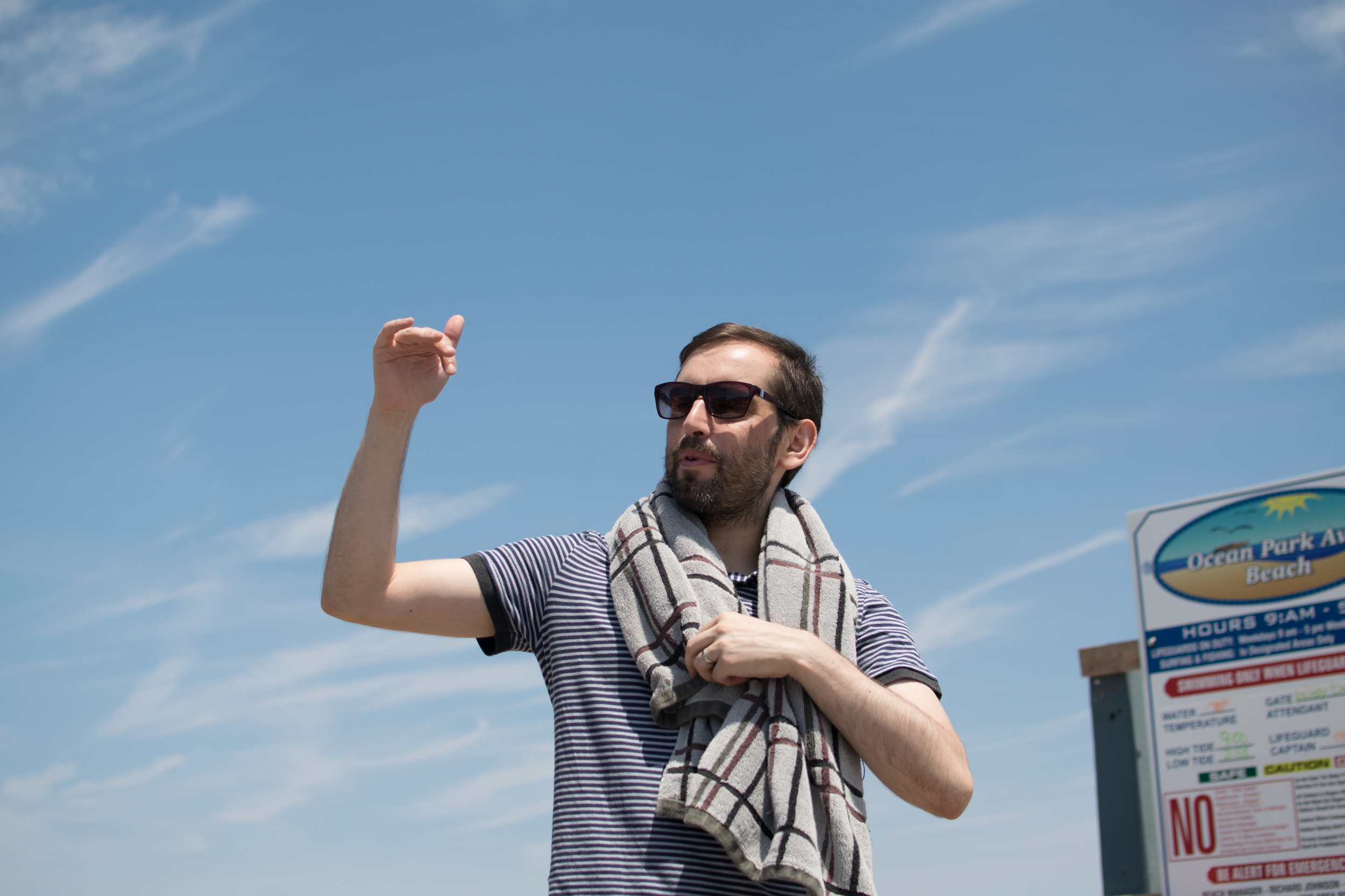 Summer Lab Outing 2015 - Pedro at the beach