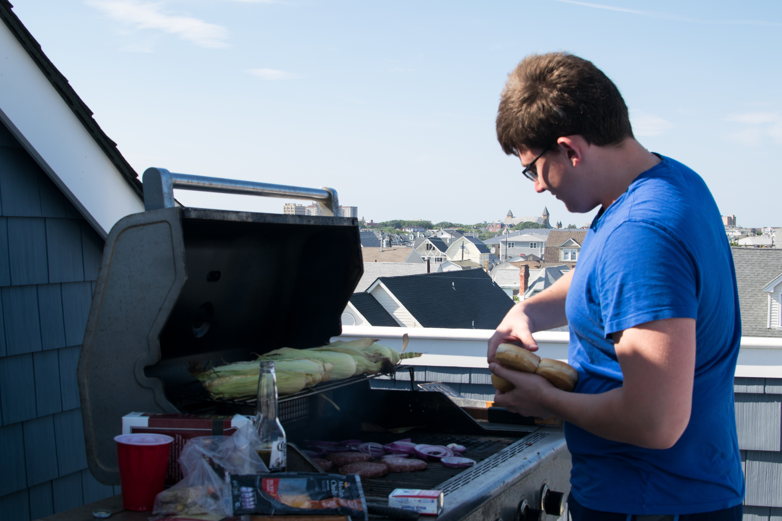 Summer Lab Outing 2015 - Aleks BBQing