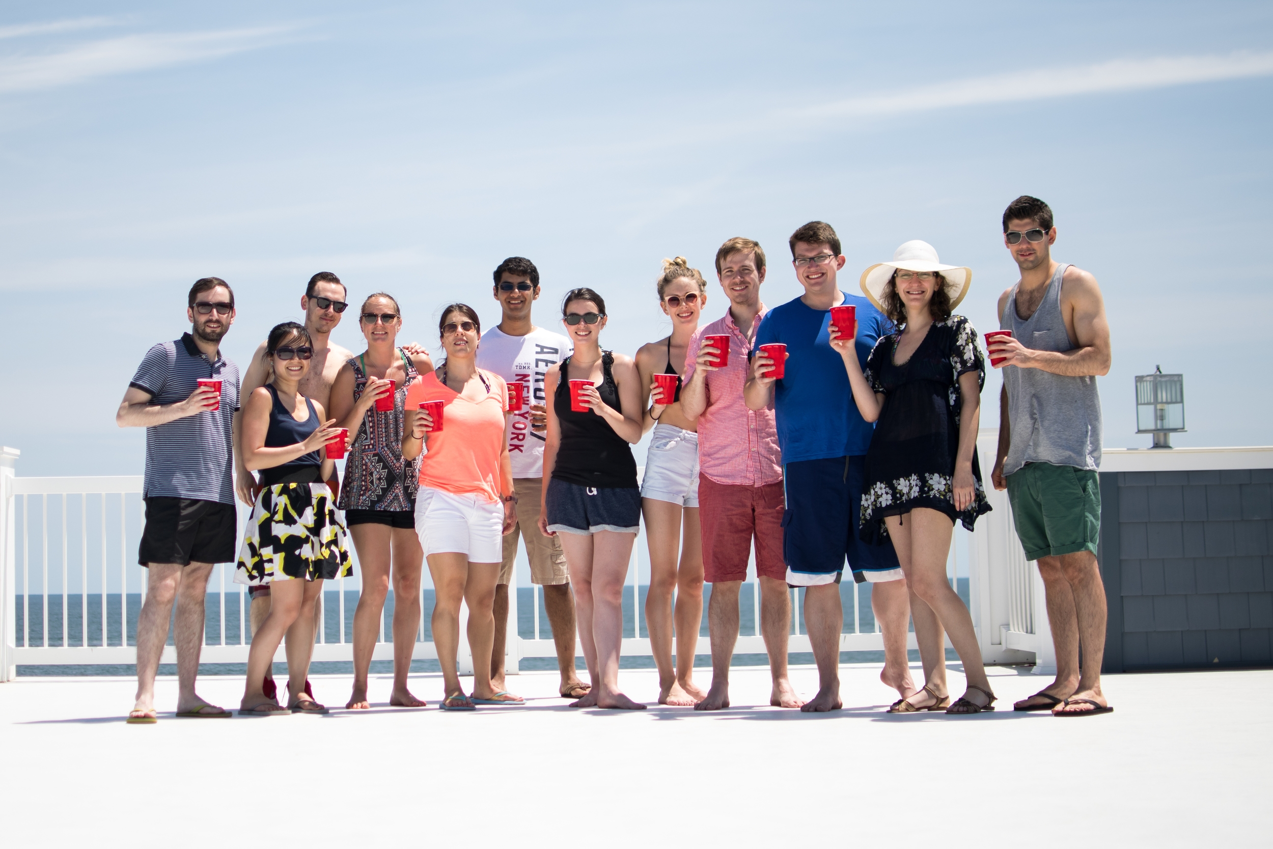 Group Photo Summer Lab Outing to Bradley Beach 2015