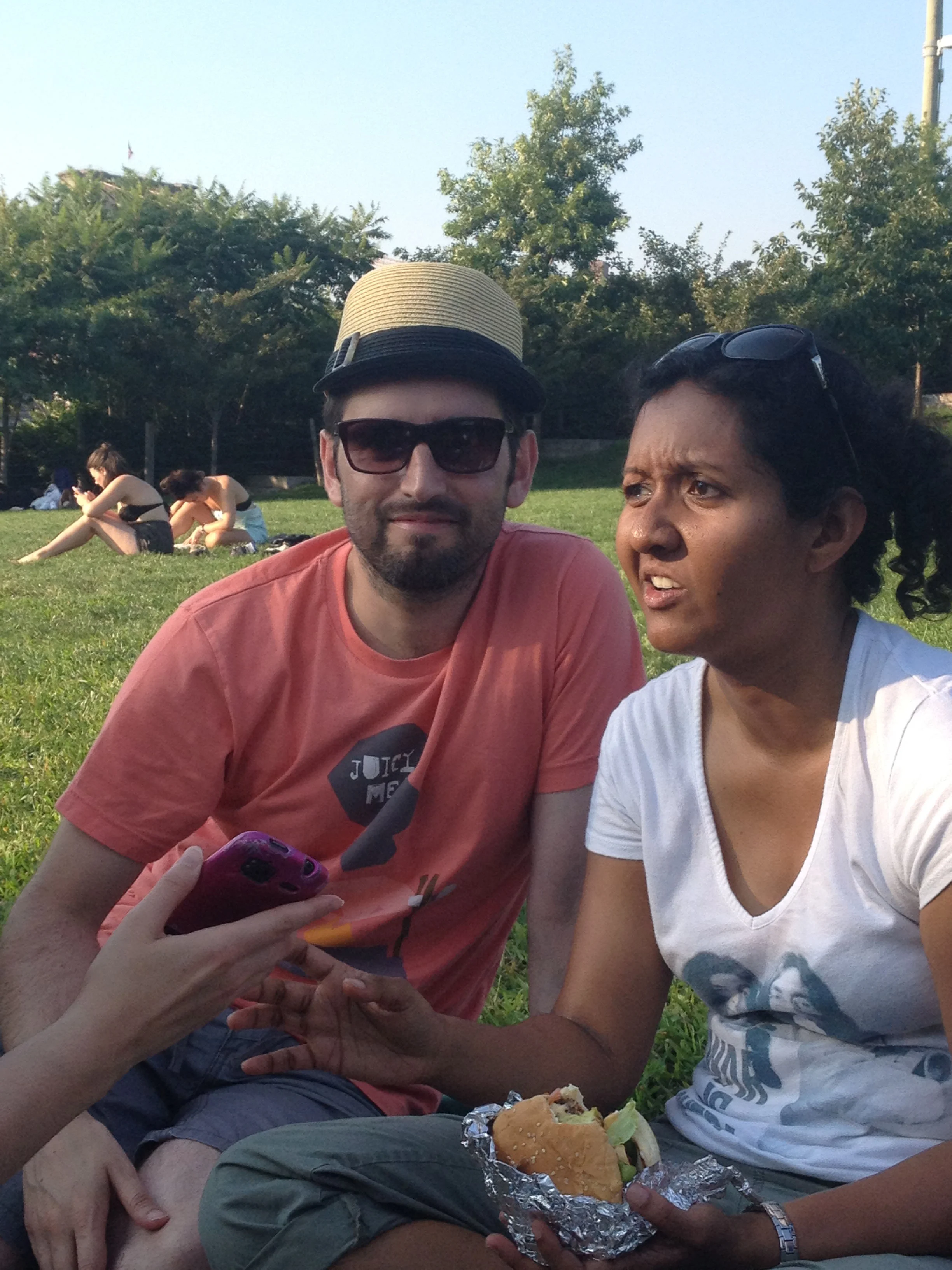 Summer Lab Outing 2014 - Pedro and Ruchira