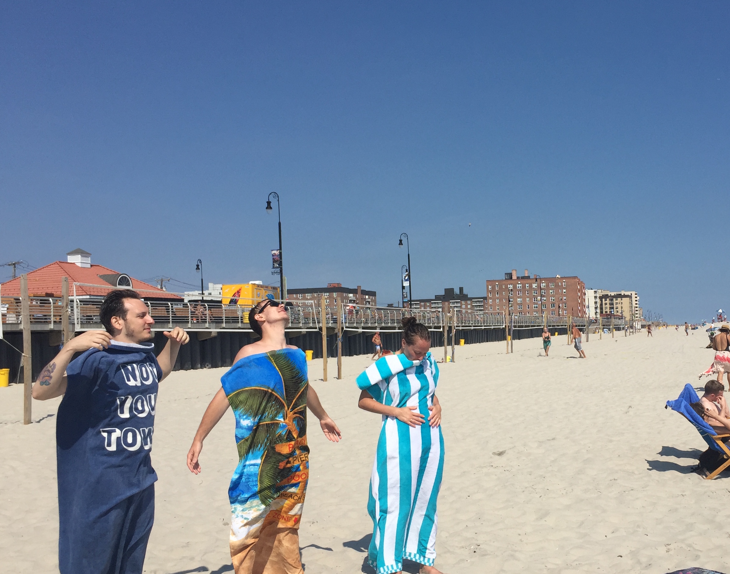 Marco, Ray and Hannah - Beach Day - August 2016