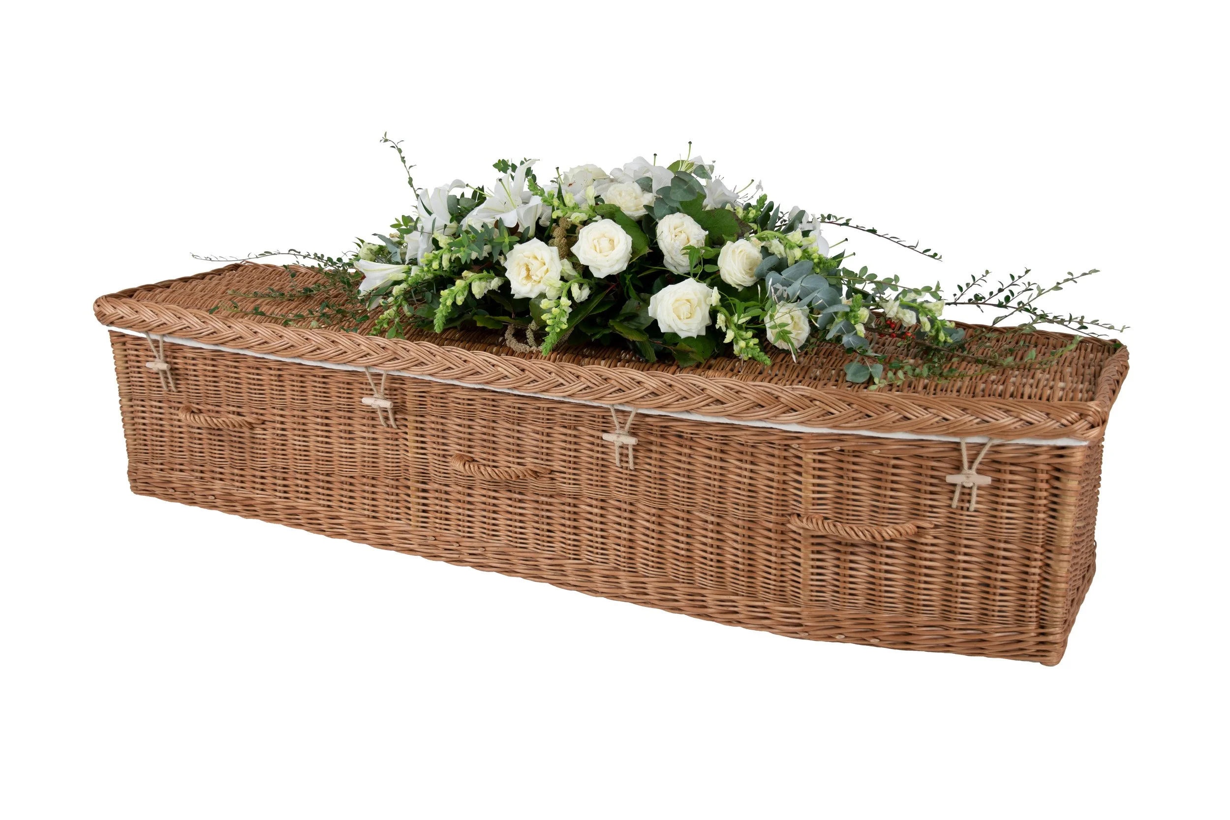 Traditional Coffin in Buff Willow