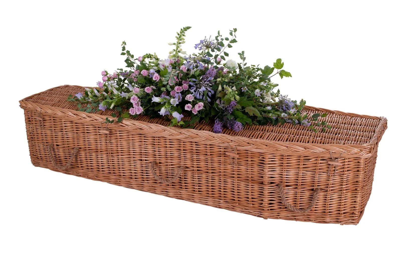Simple Chestnut Willow Coffin (Round or Traditional)