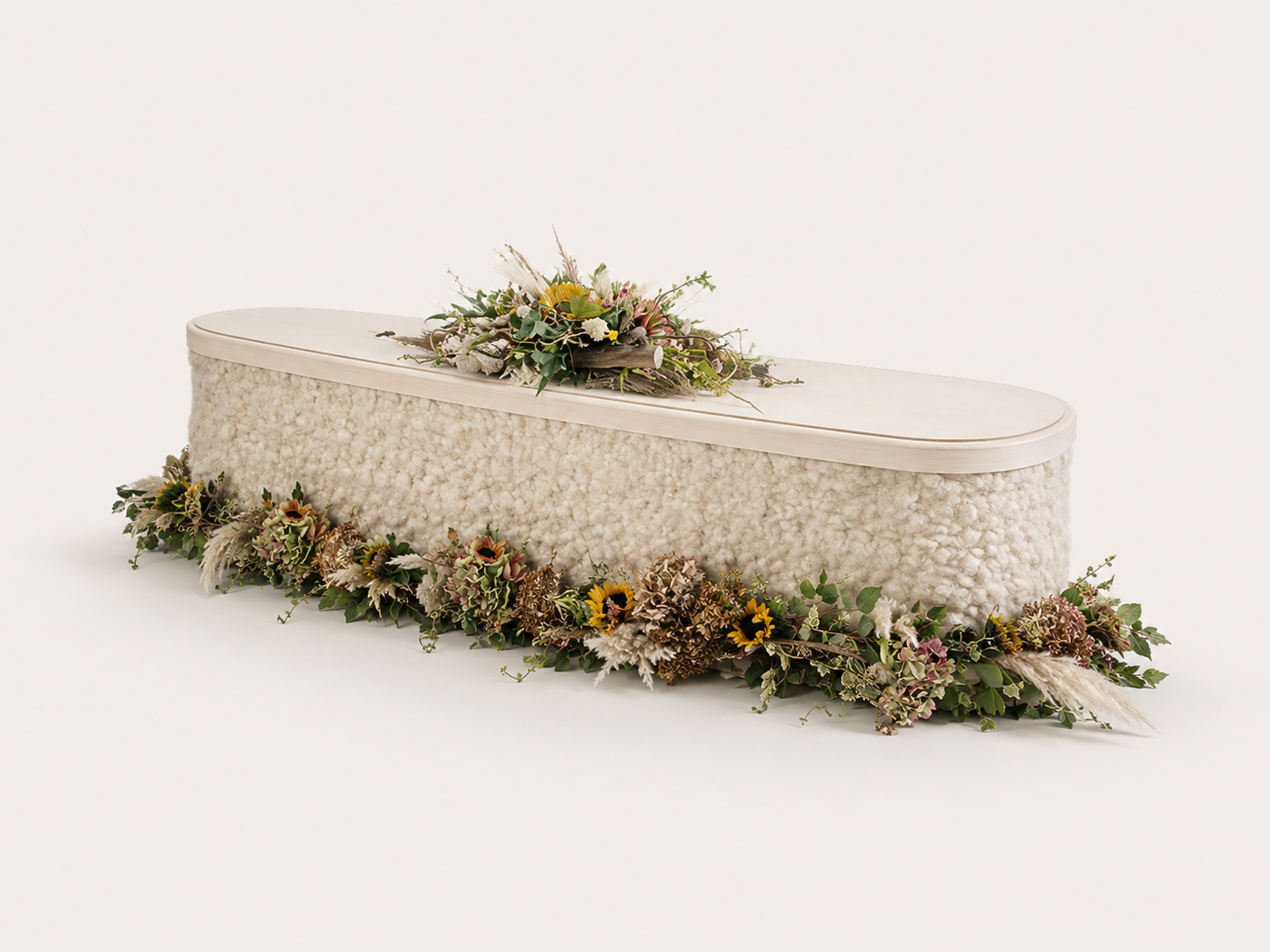 Handmade Swaledale Wool Coffin