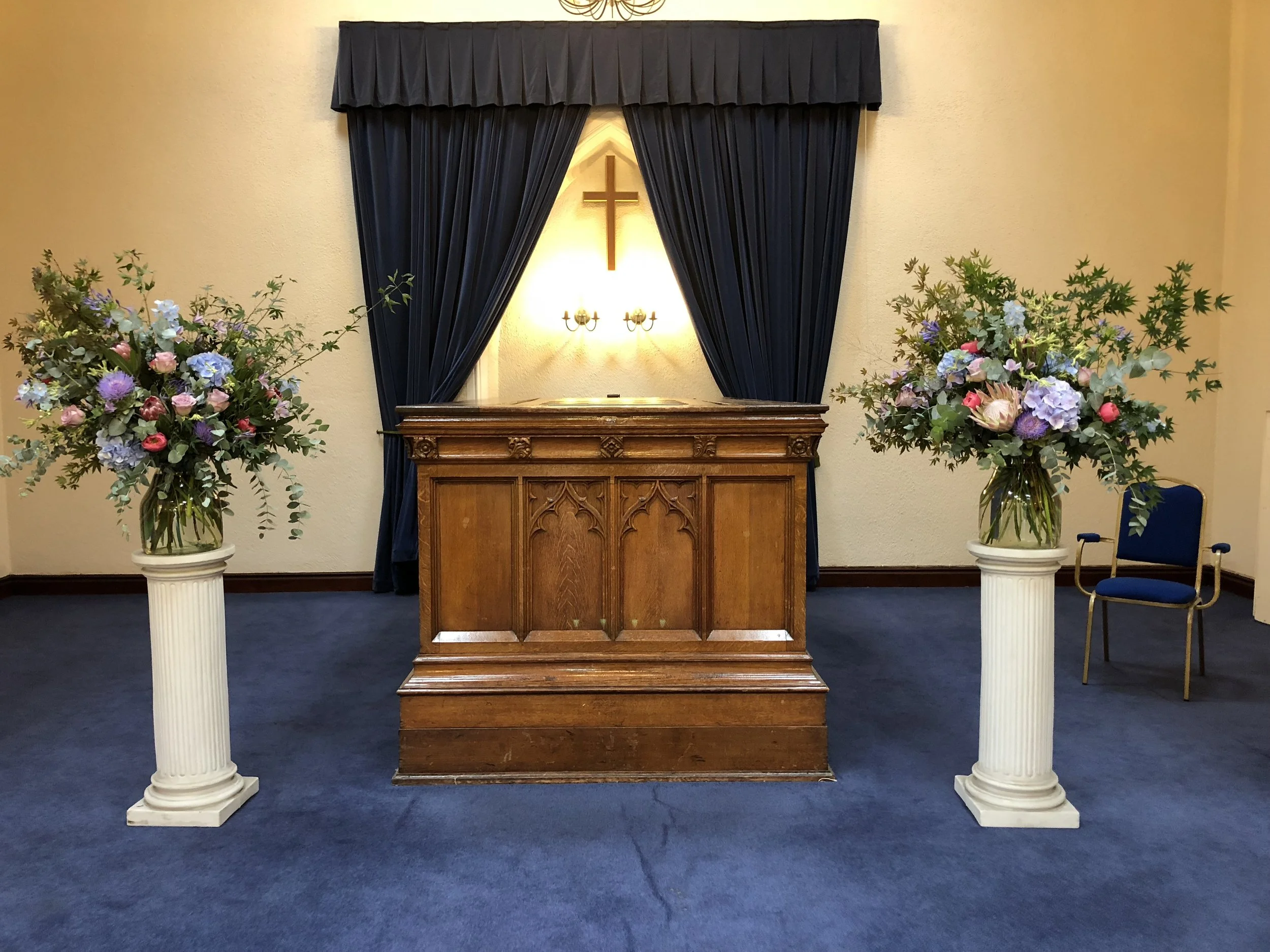 West Norwood Crematorium catafalque