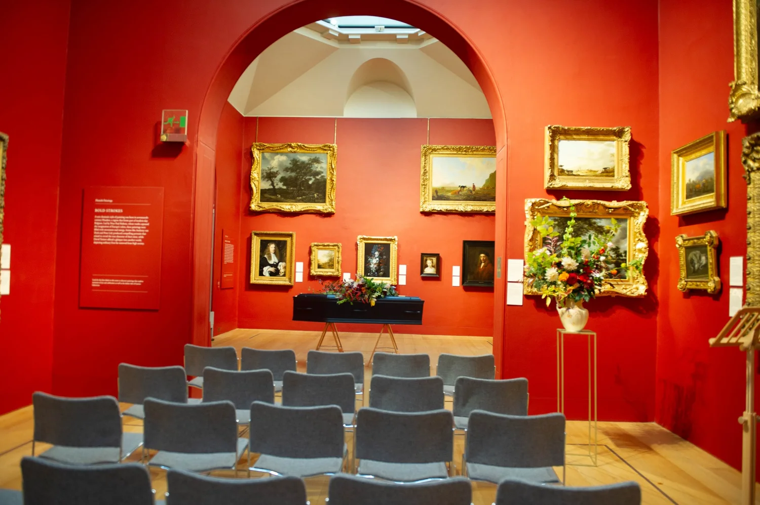 Dulwich Picture Gallery, a historic setting for a funeral ceremony