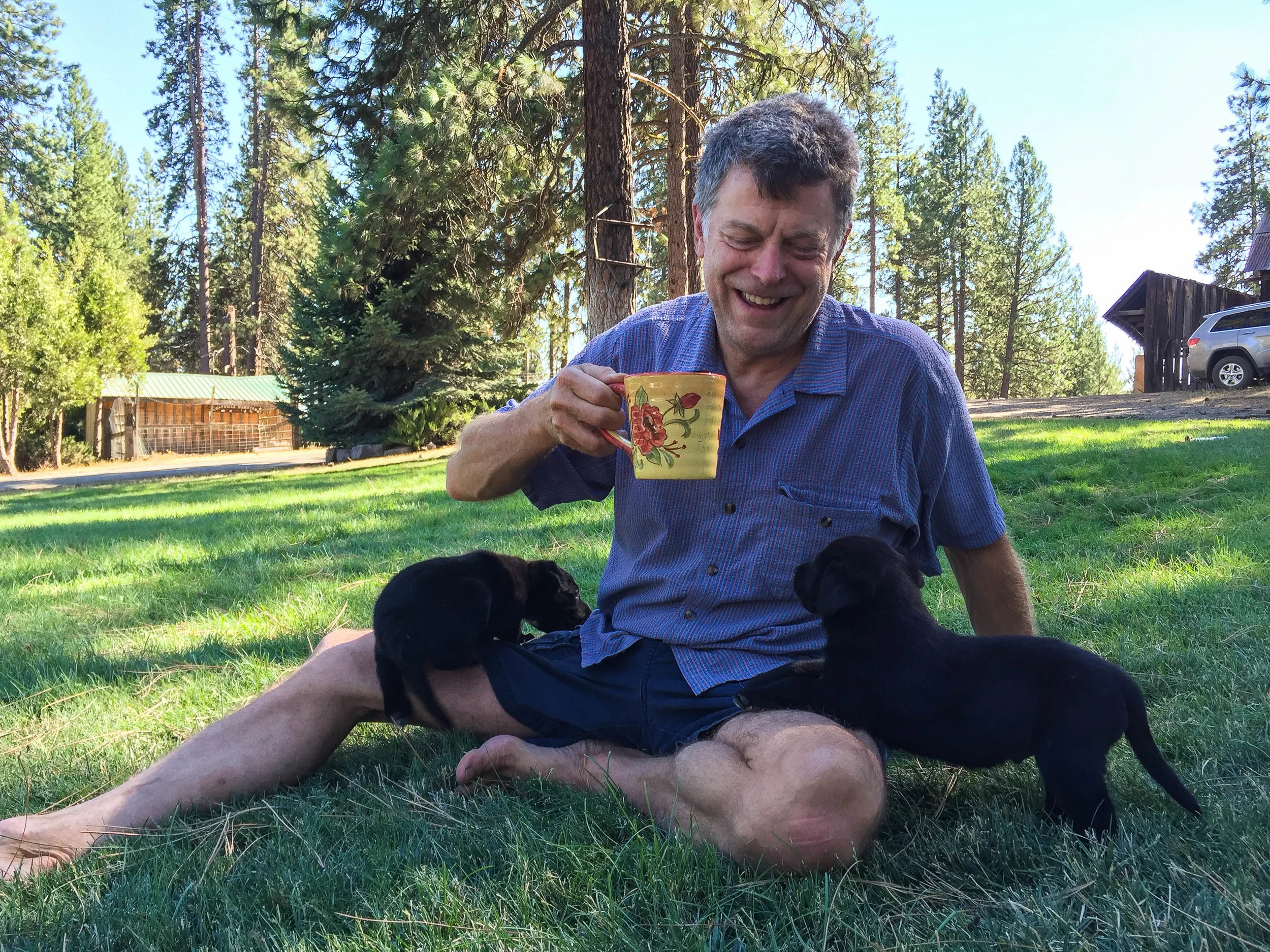 Tom With Puppies