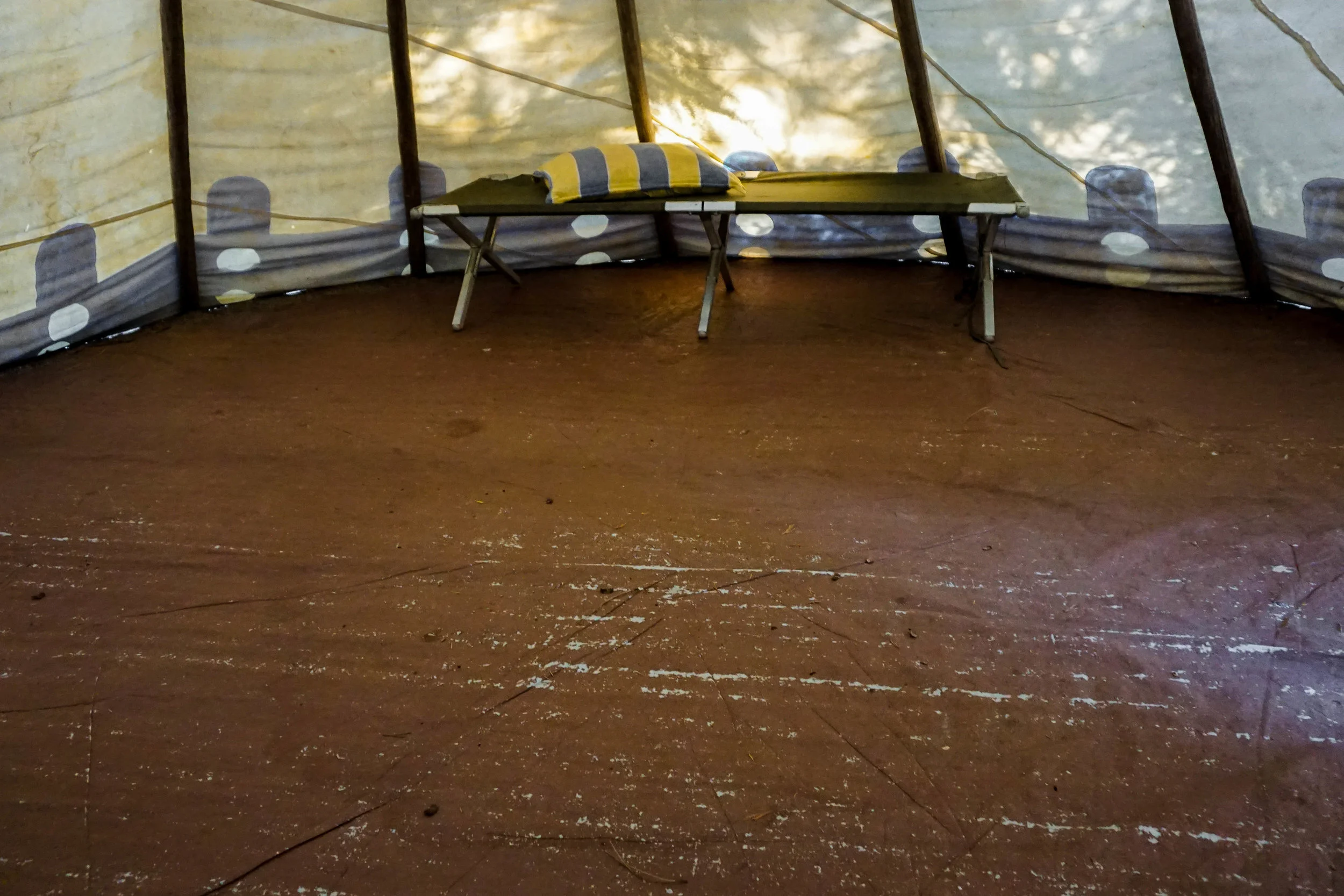 Inside a Tipi