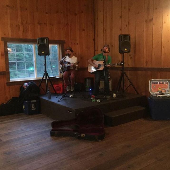  The Brothers Reed playing at the March 6th community event in the Great Western Hall at New Frontier Ranch. 