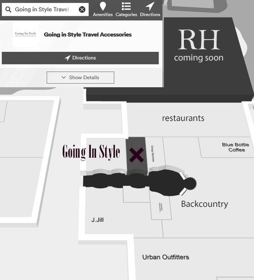 Directions to Style Travel Store — Going In Style Travel Store Stanford Shopping Center