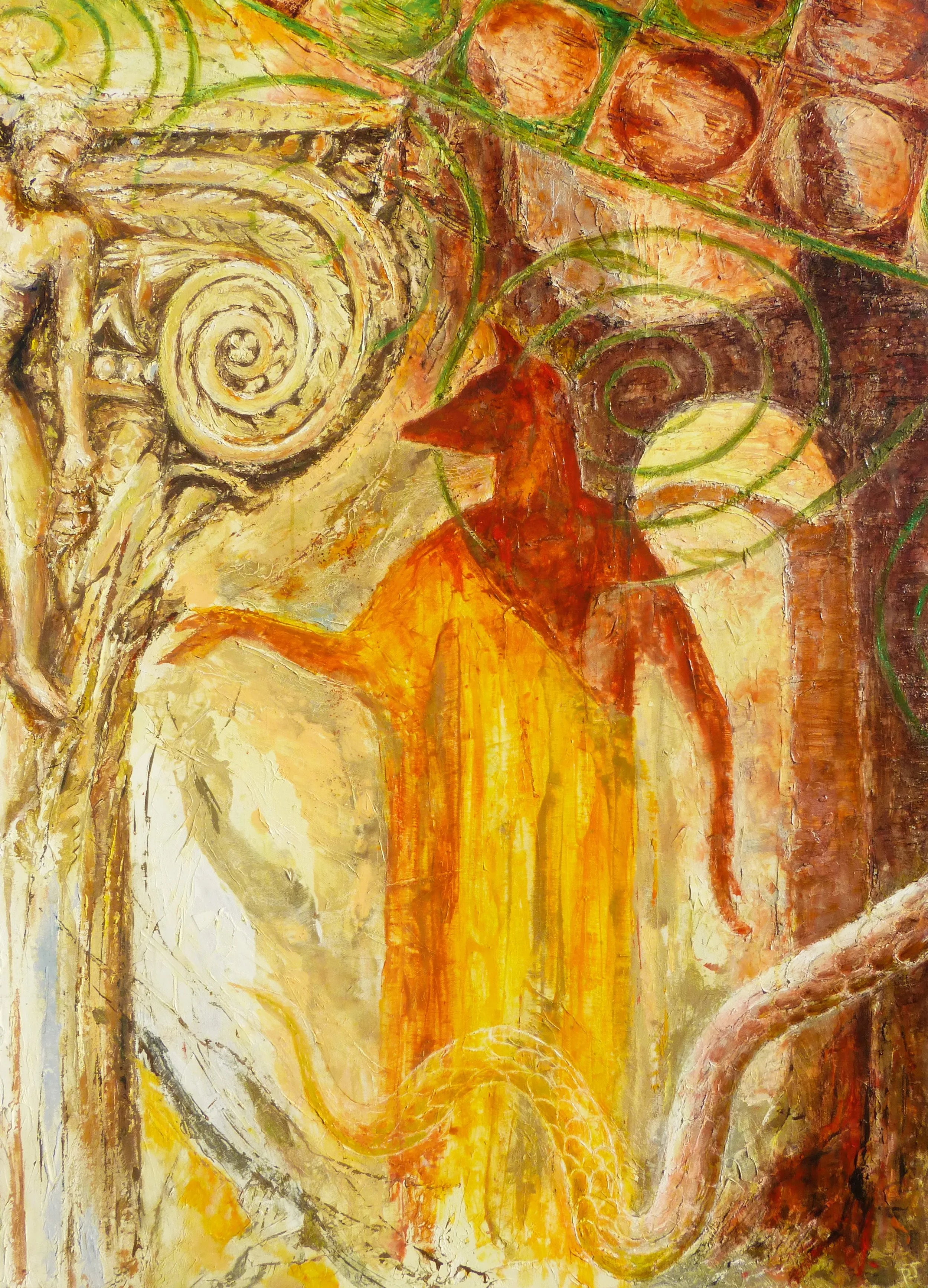 Baths of Caracalla, Rome, Anubis and Hercules. Oil on canvas