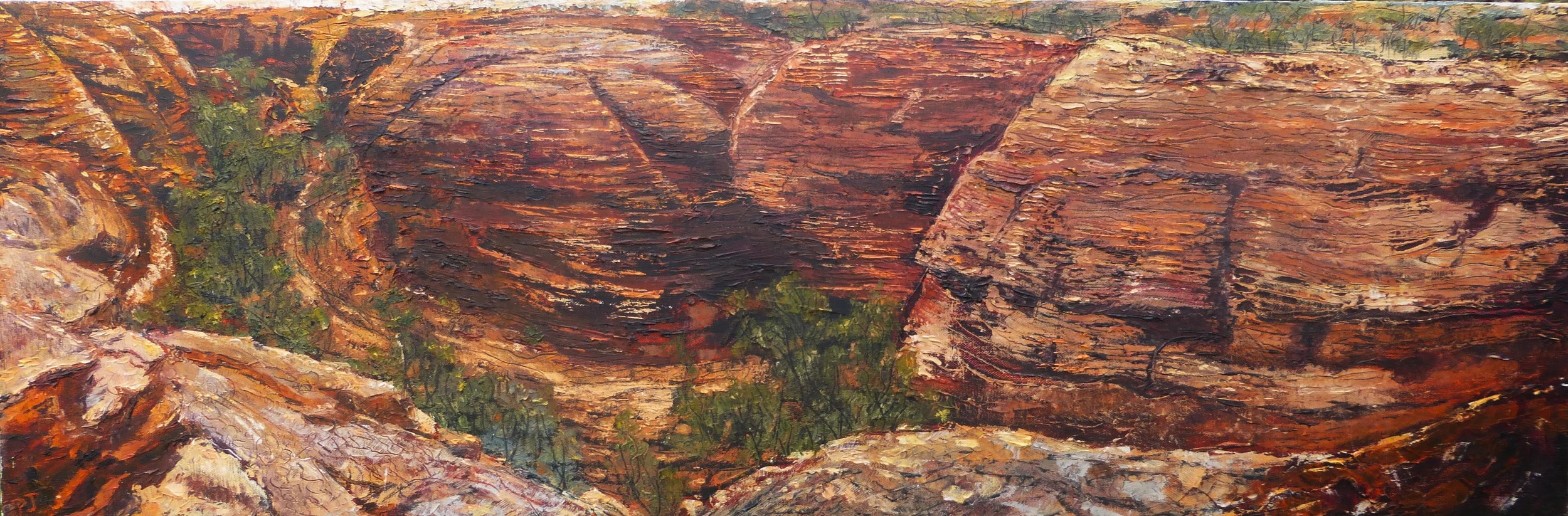 The Lost City, Australia, oil on canvas