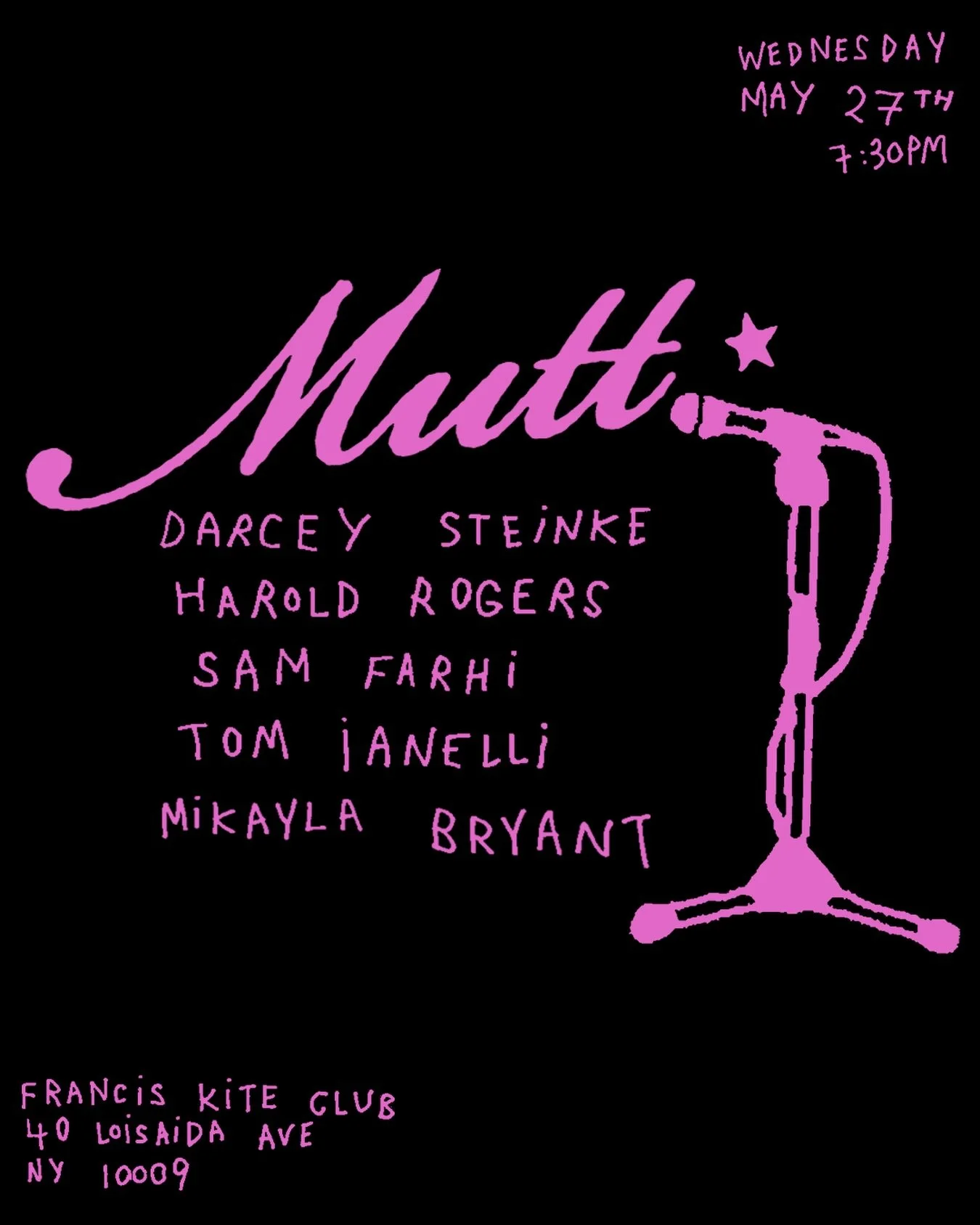 Sam Farhi @ MUTT Readings in NYC
