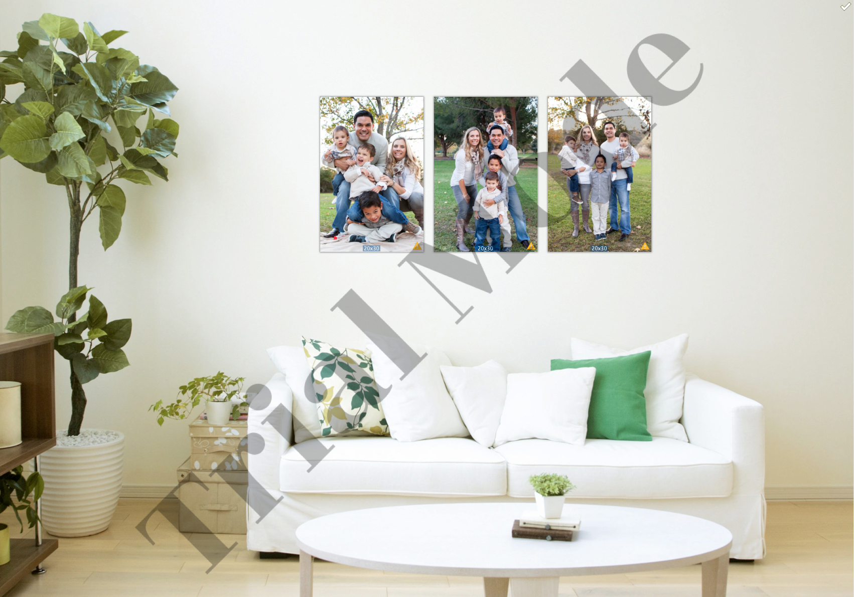 Our 20x30 Canvas Wall Display is only $600. 