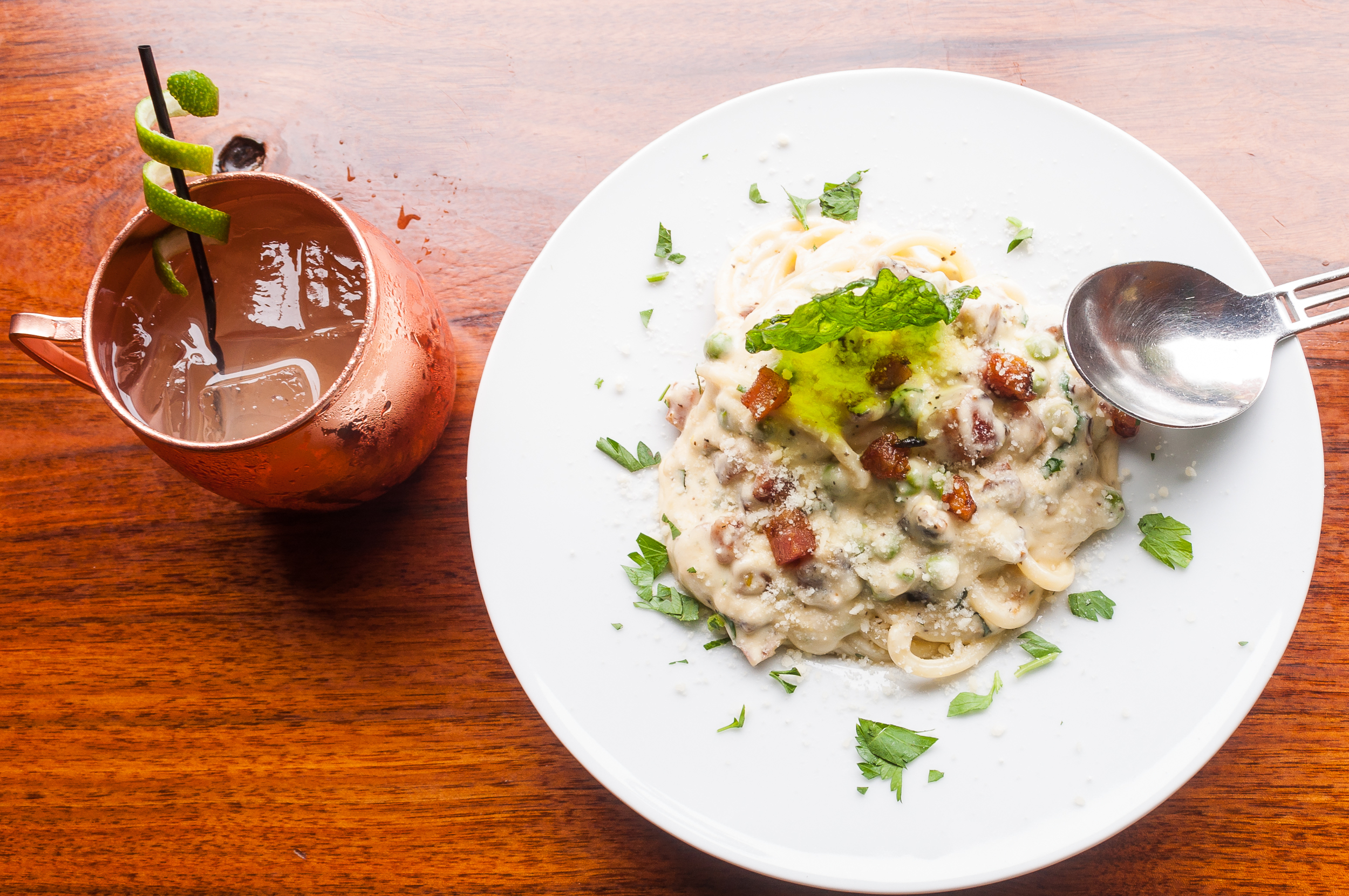 Moscow Mule/Pasta Carbonara