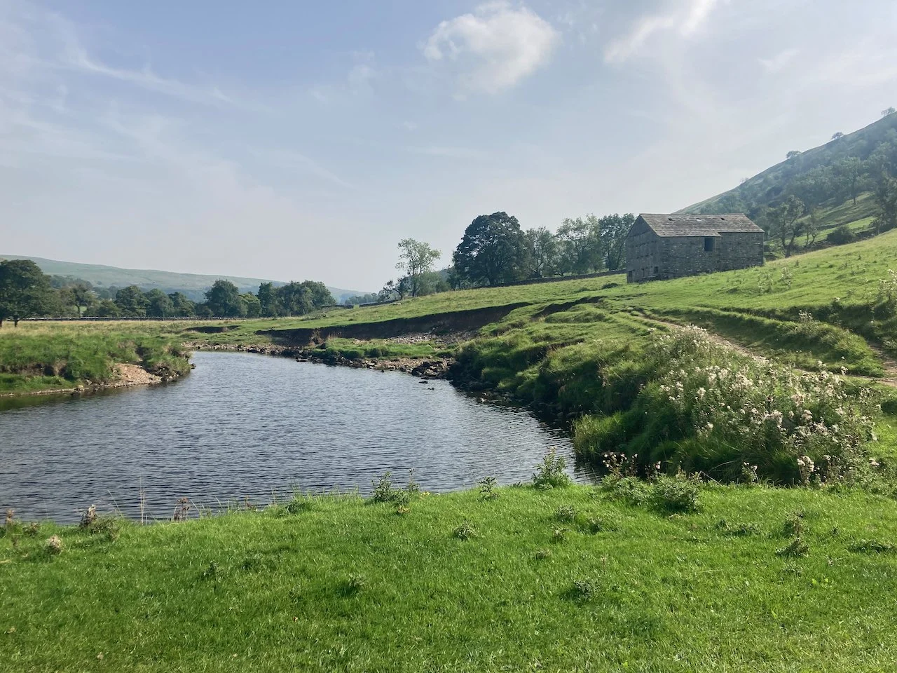  Trail is back along the Wharfe.  