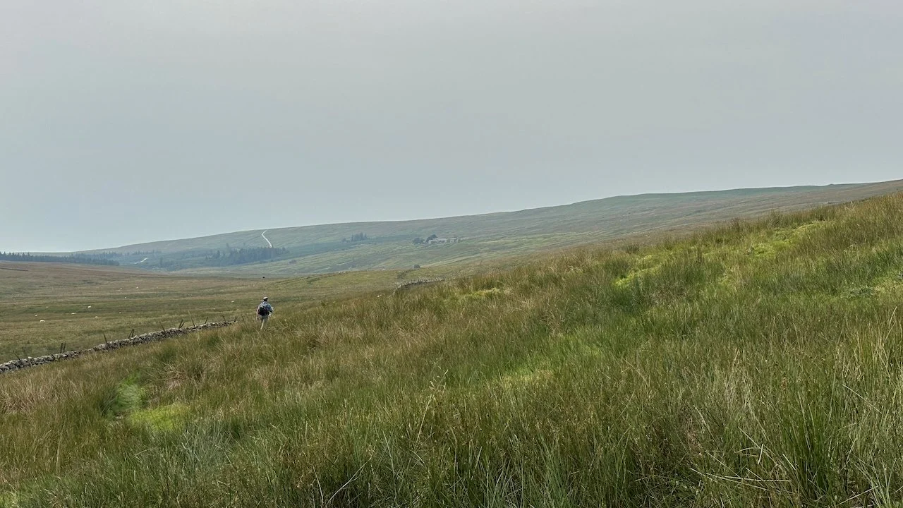  View of Cam Houses off in the distance. We’ll be making our way over that pass.  