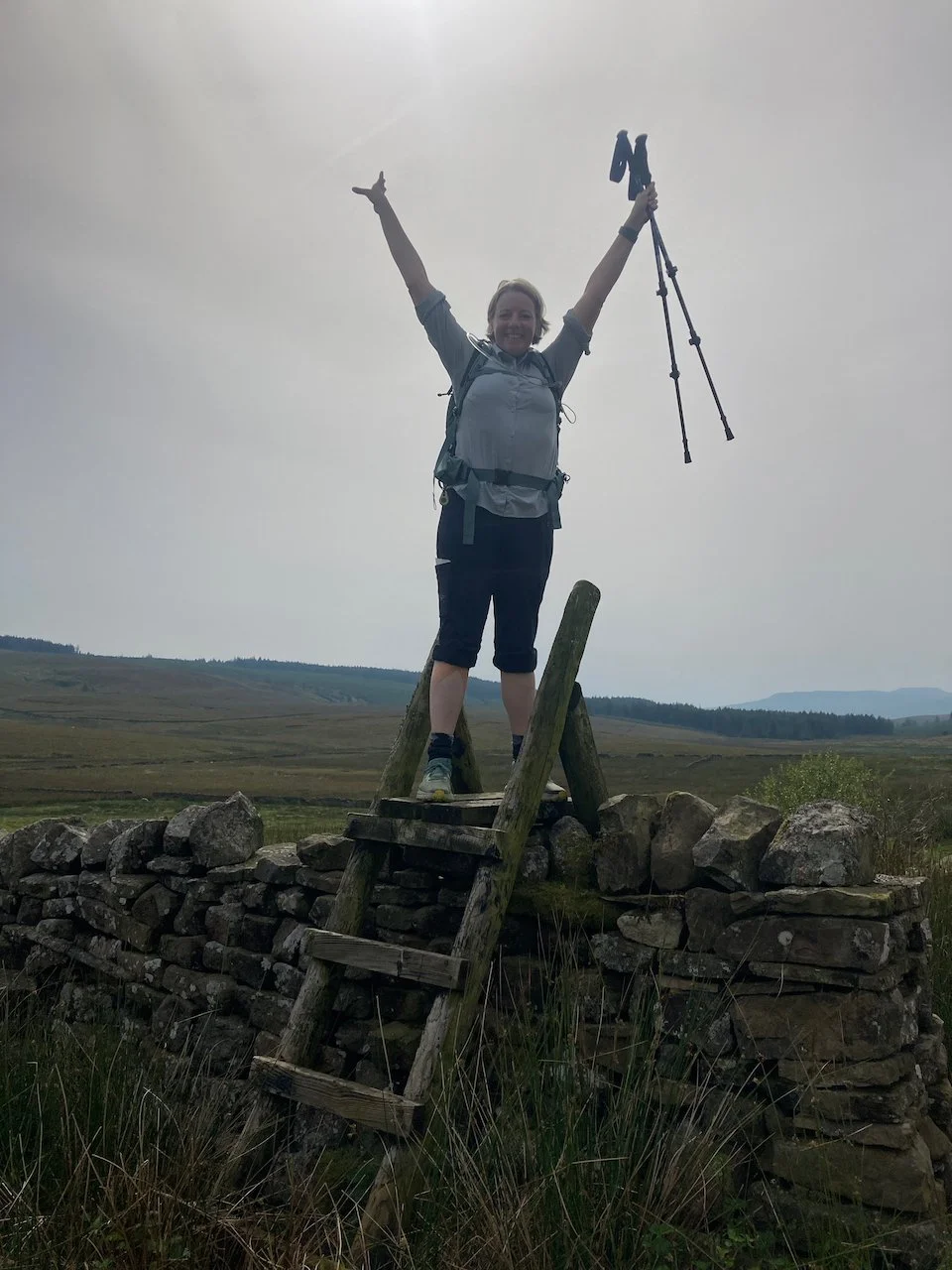  In 1997, there were a lot of these ladders over the stone fences. Many have been replaced with stone steps, but this one still remains.  