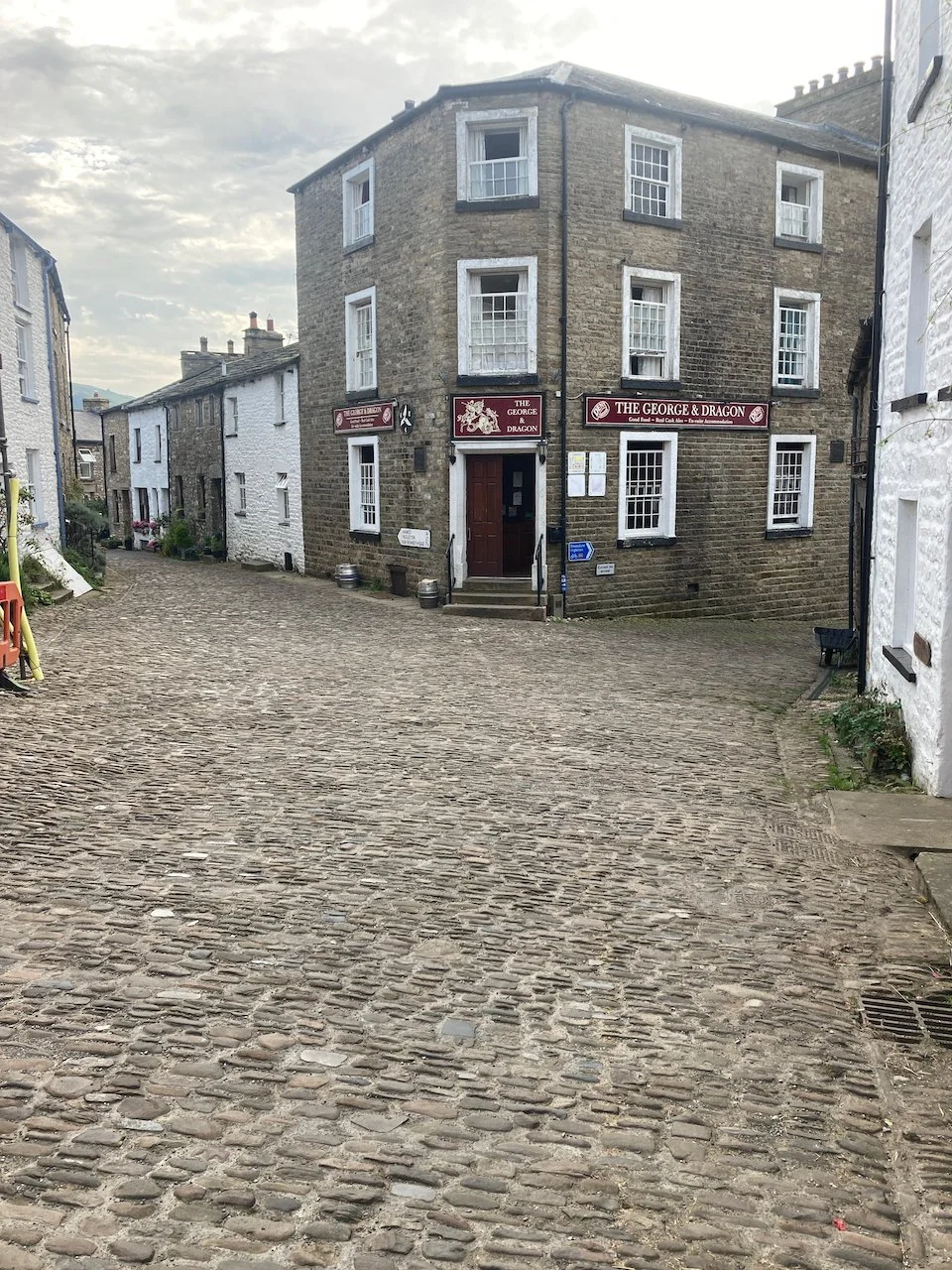  The village of Dent. A quaint village with cobblestone windy roads. It was settled in the 10th century by vikings. The birthplace of Adam Sedgwick in 1785, one of the founders of modern geology. We stayed at The George and Dragon. 