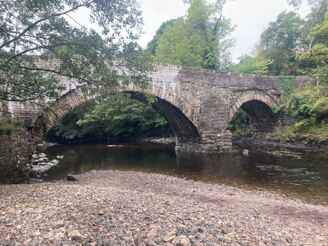  Millthrop Bridge. We met a person here that was practicing for the World Stone Skimming Championship in Argyll, Scotland on Sept 24th.  