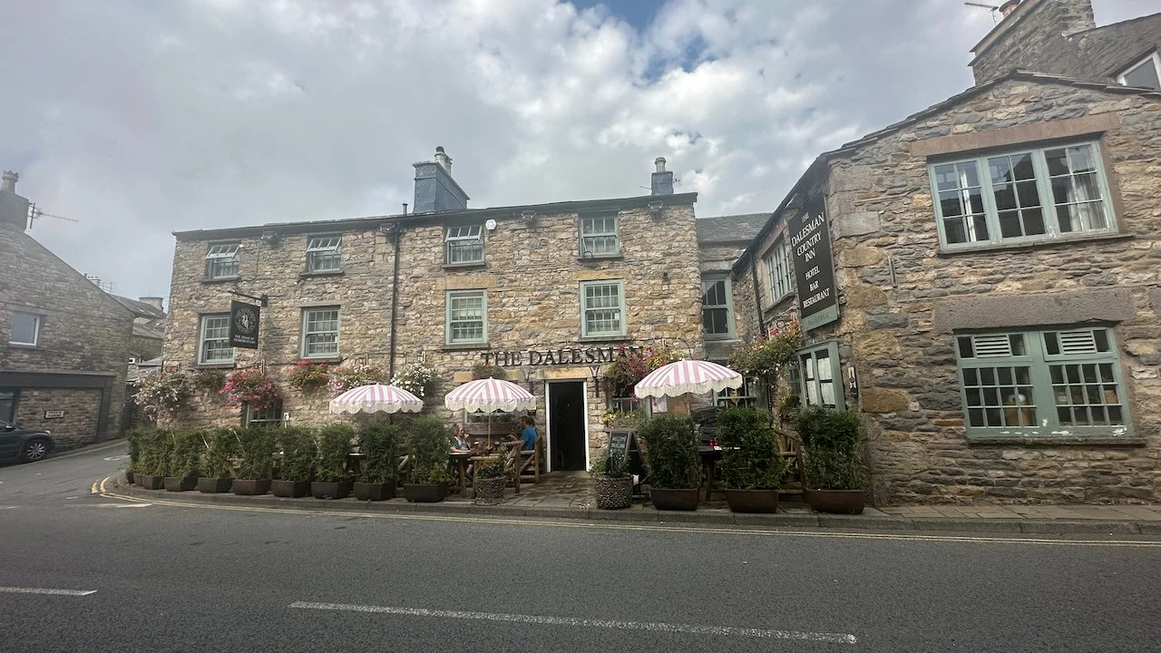  The Dalesman in Sedburgh. This was our splurge accommodation on the trail. Amazing everything. Ran into several trail friends, we met over the course of the week, just sitting on the patio. 