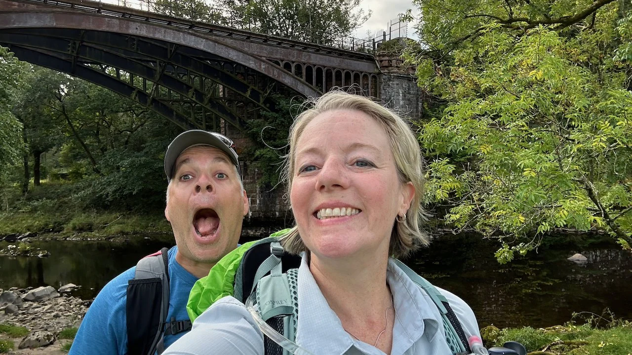  Old Iron Railway Bridge, over the River Rawthey, outside Sedburgh, and past Birks 