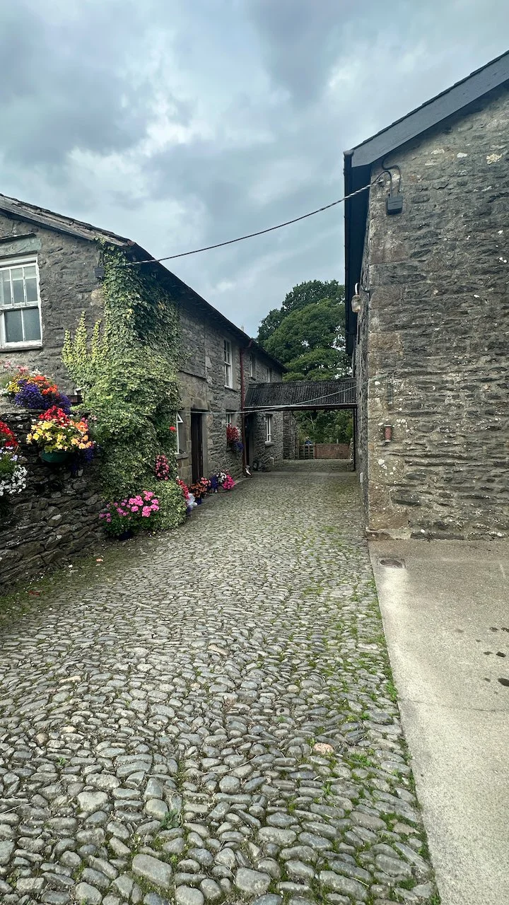  It seemed odd to walk through this driveway, but nonetheless, this is the trail right-of-way. There were several traverses through people’s driveways and backyards, feet from their personal spaces.   