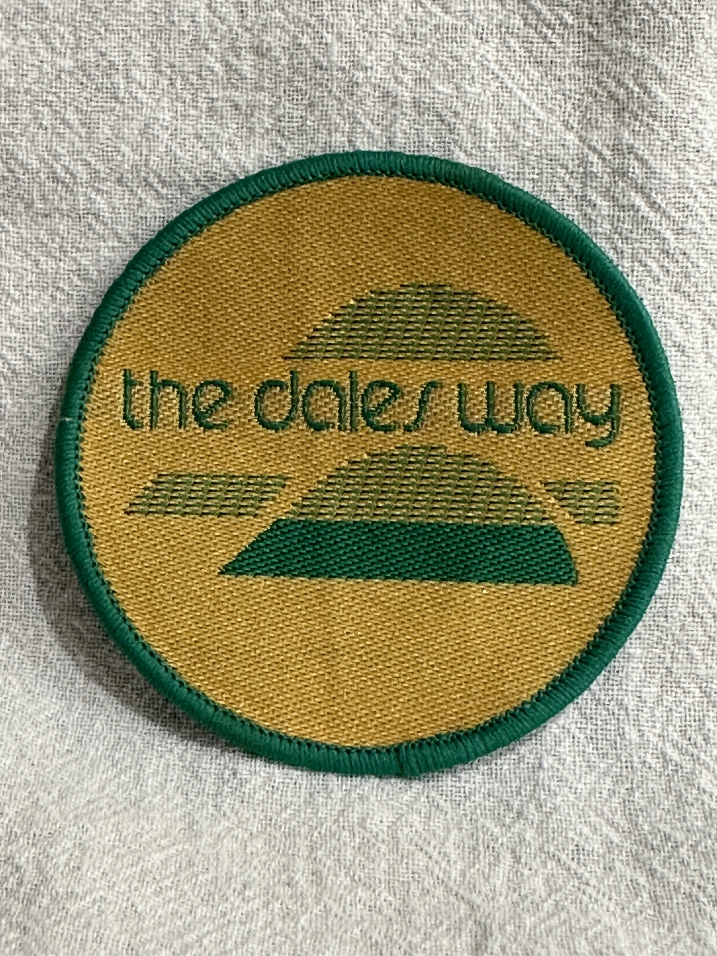  My Dales Way badge from 1997. 
