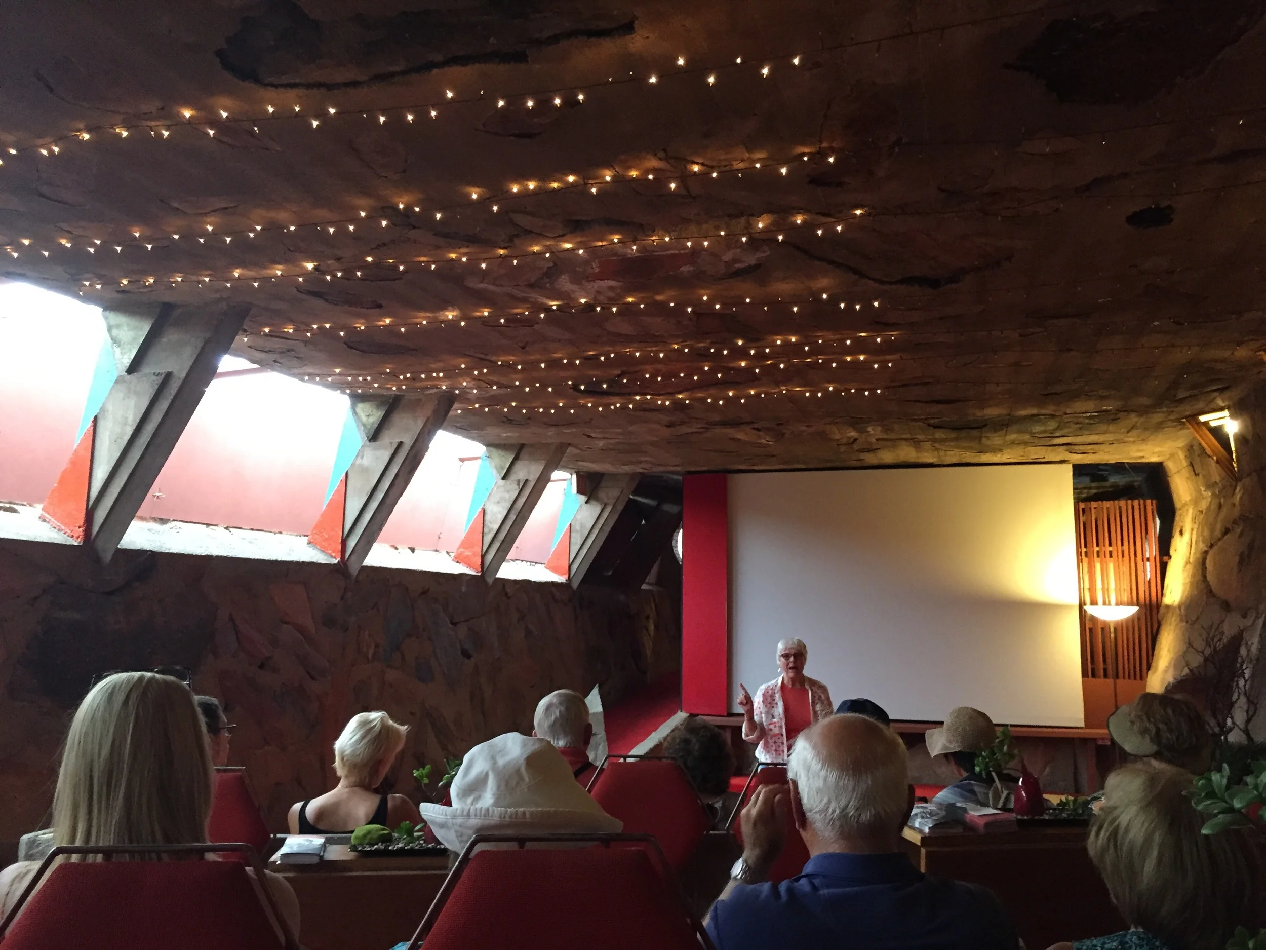 The movie theater Frank Lloyd Wright designed and built