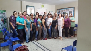 Ligia Montero CE Member at the Structured Teaching Training for FUPANAZ Staff