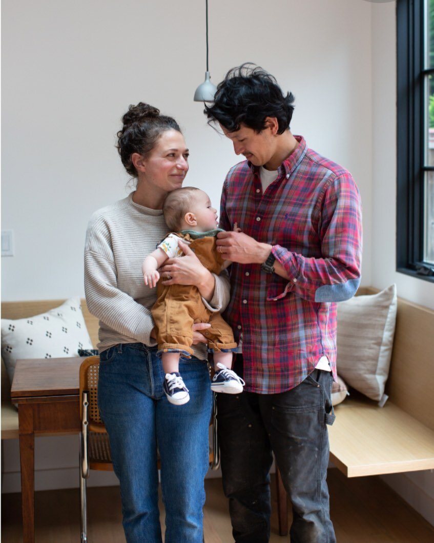 These two. A belated Valentine&rsquo;s - this photo was taken at a project shoot last year. Mike stopped by to do some heavy lifting, all while juggling Max duty for the day. I feel so lucky to get to do what I love with the people I love. 🤍