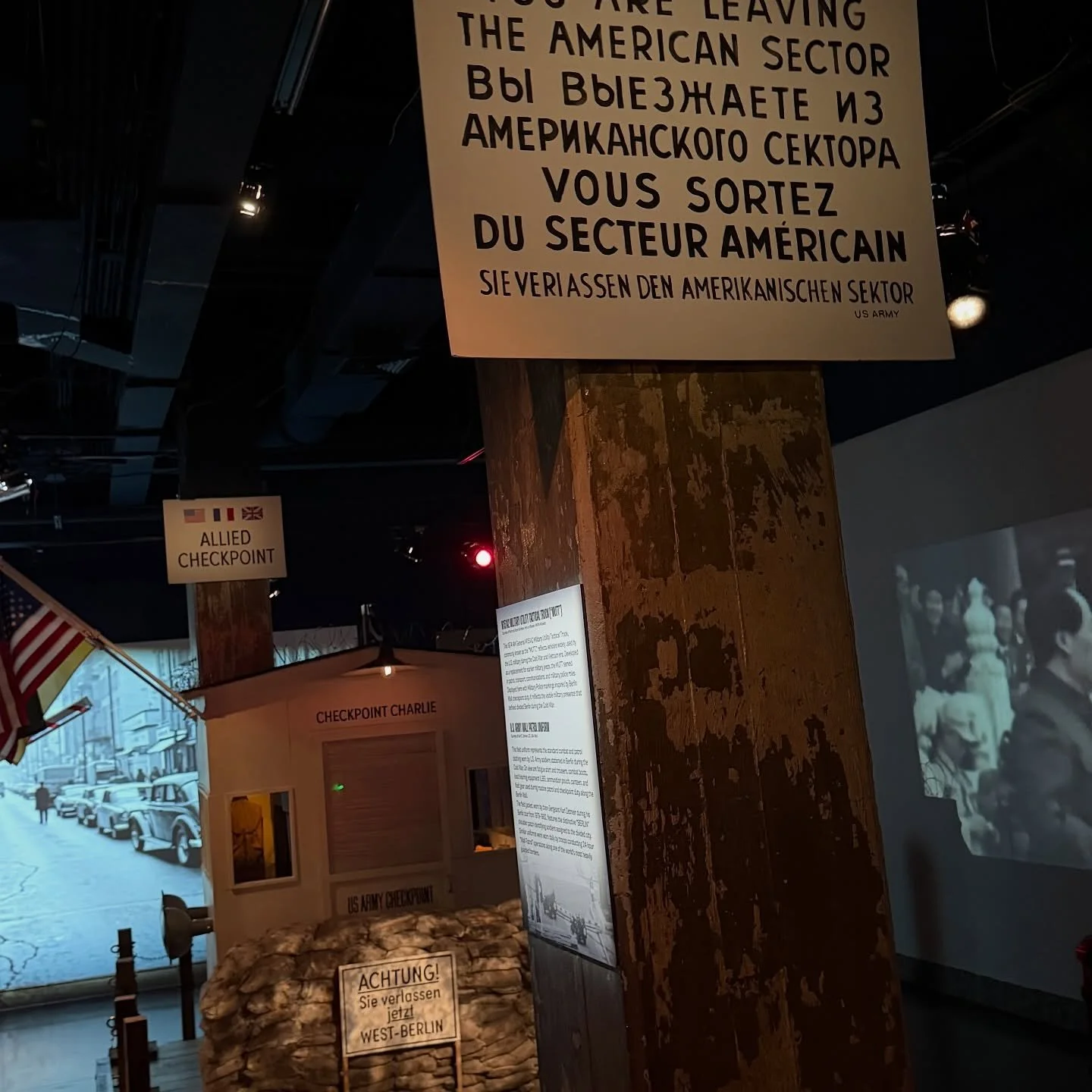 David and I went to KC for the weekend and checked out this exhibit at Union Station Berlin Wall: A World Divided. It was very very good, but it&rsquo;s possible my added commentary was extremely annoying to David. He&rsquo;s probably used to it. #be