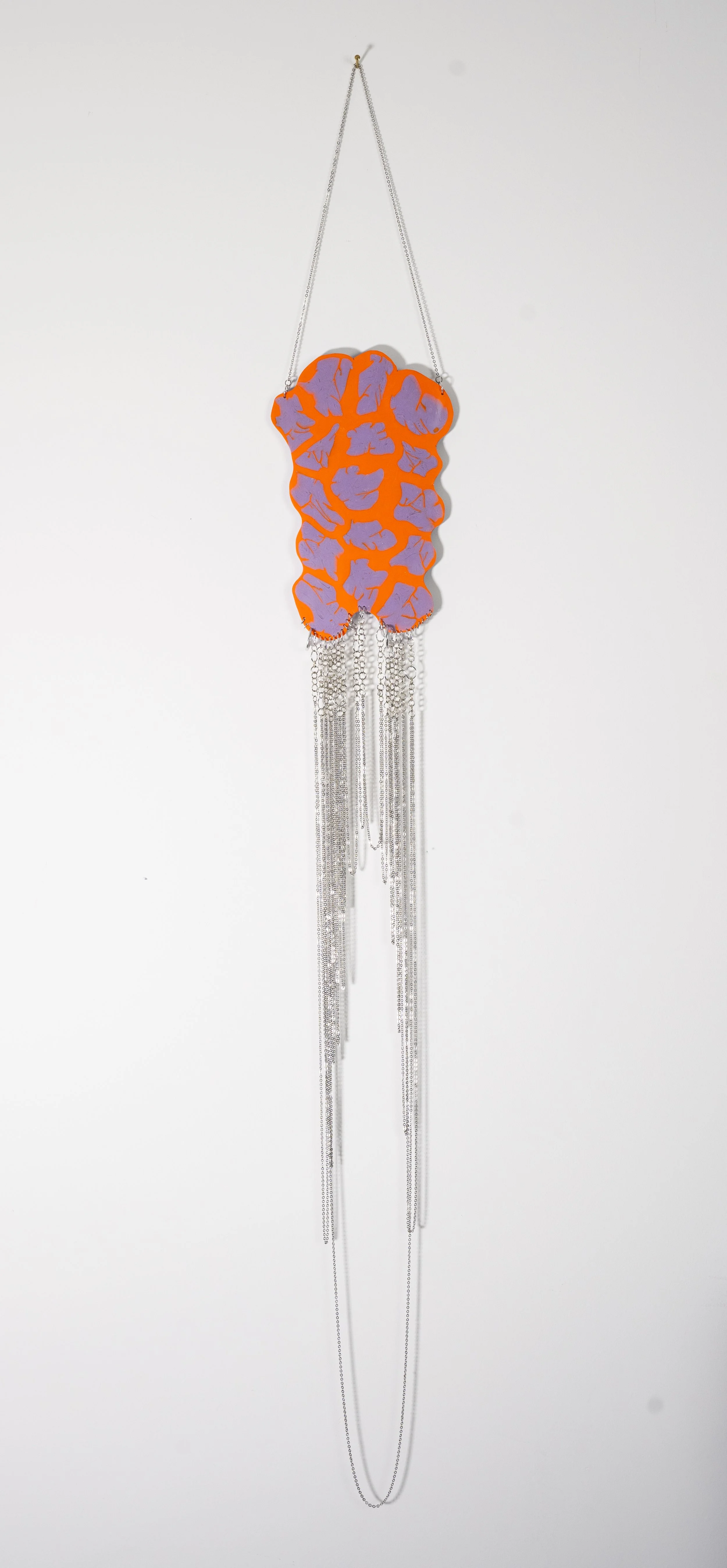 Lavendar and Mandarin wall hanging, c. 2021