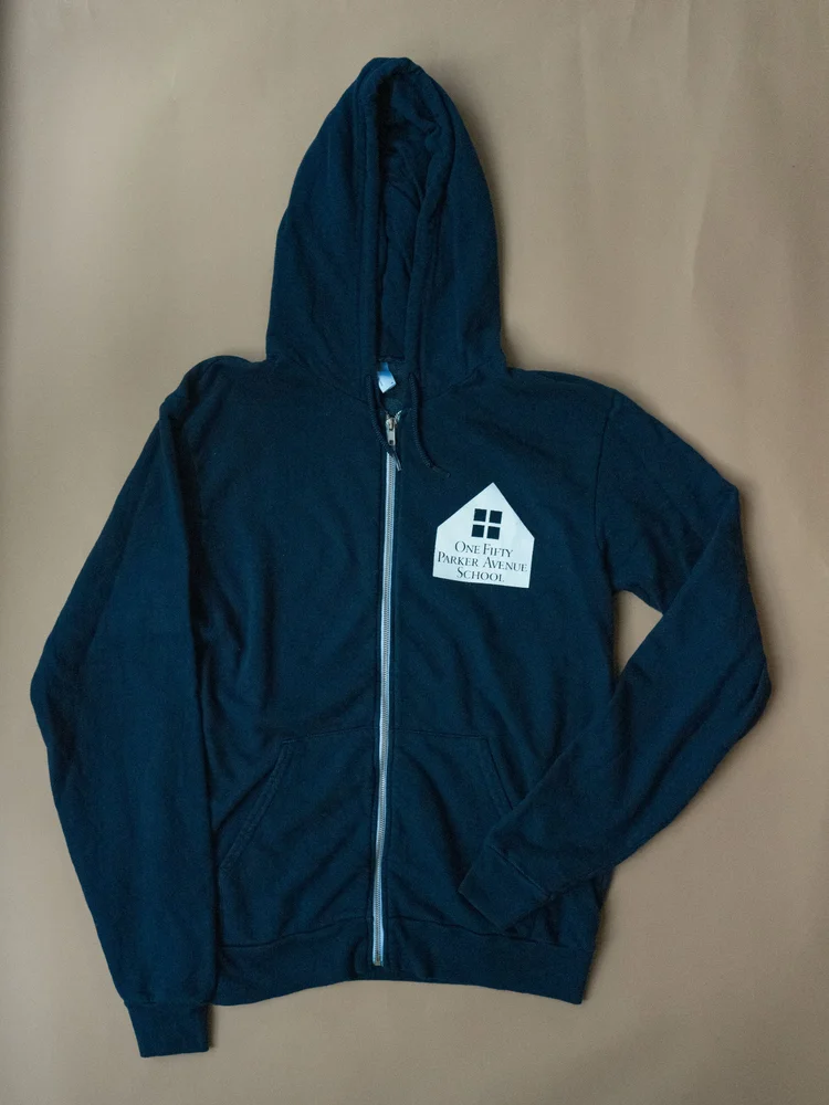 トップス playavenue zip Parker Parker Logo Zip-Up Hoodie Navy / Adult - Size M — One Fifty Parker