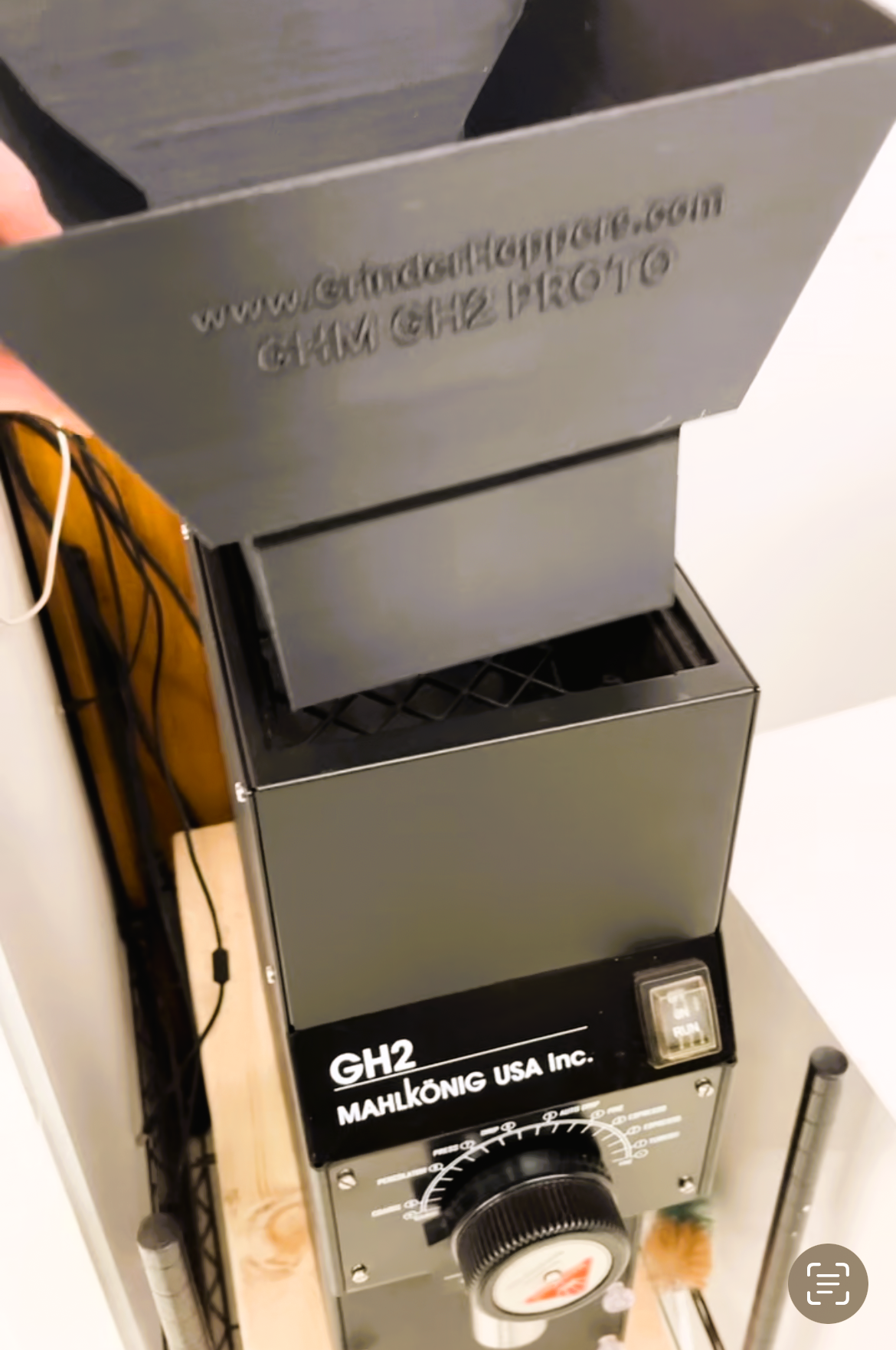 Mahlkonig coffee grinder hopper extension GH2 gh2 hopper.PNG