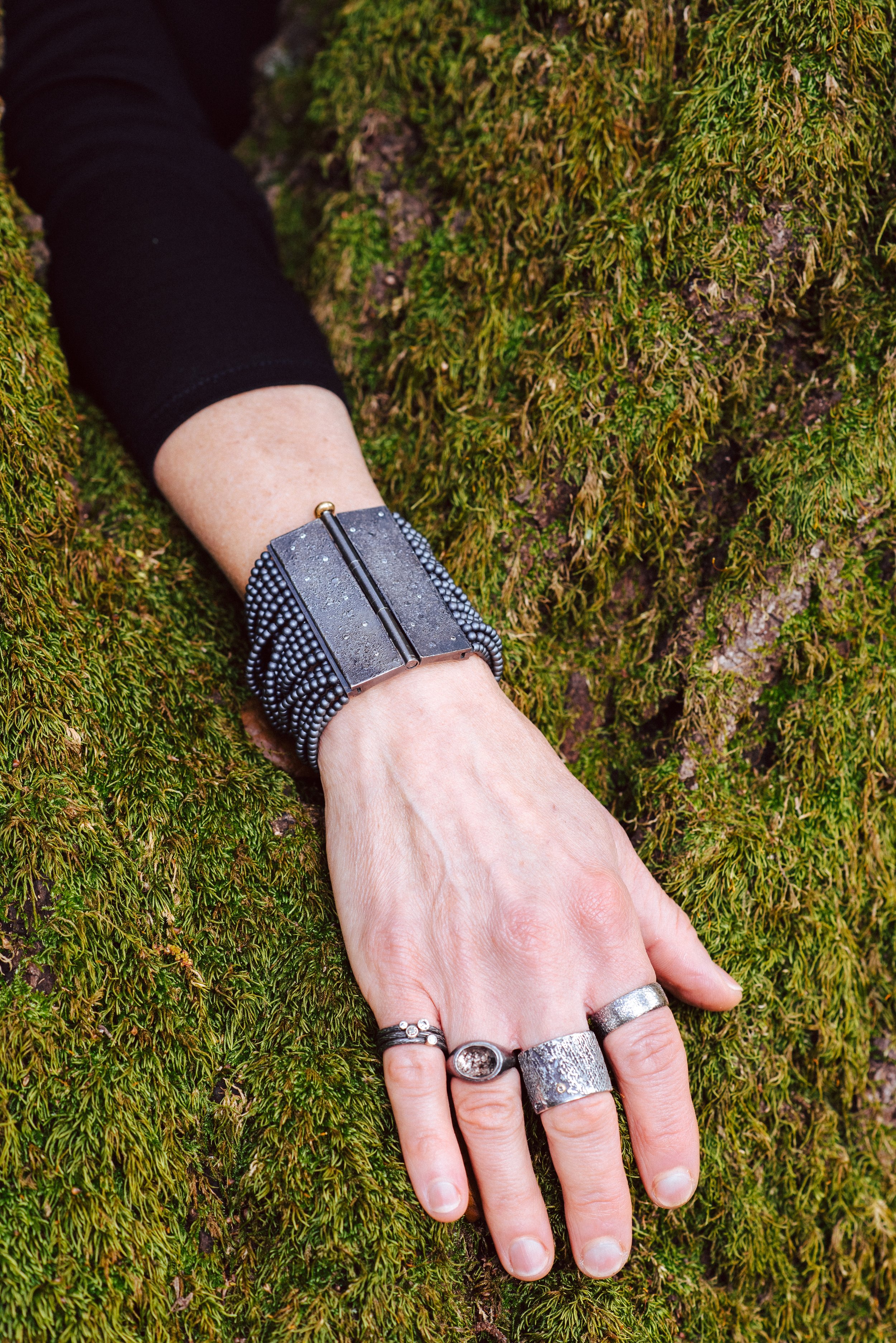 guess peony art ring