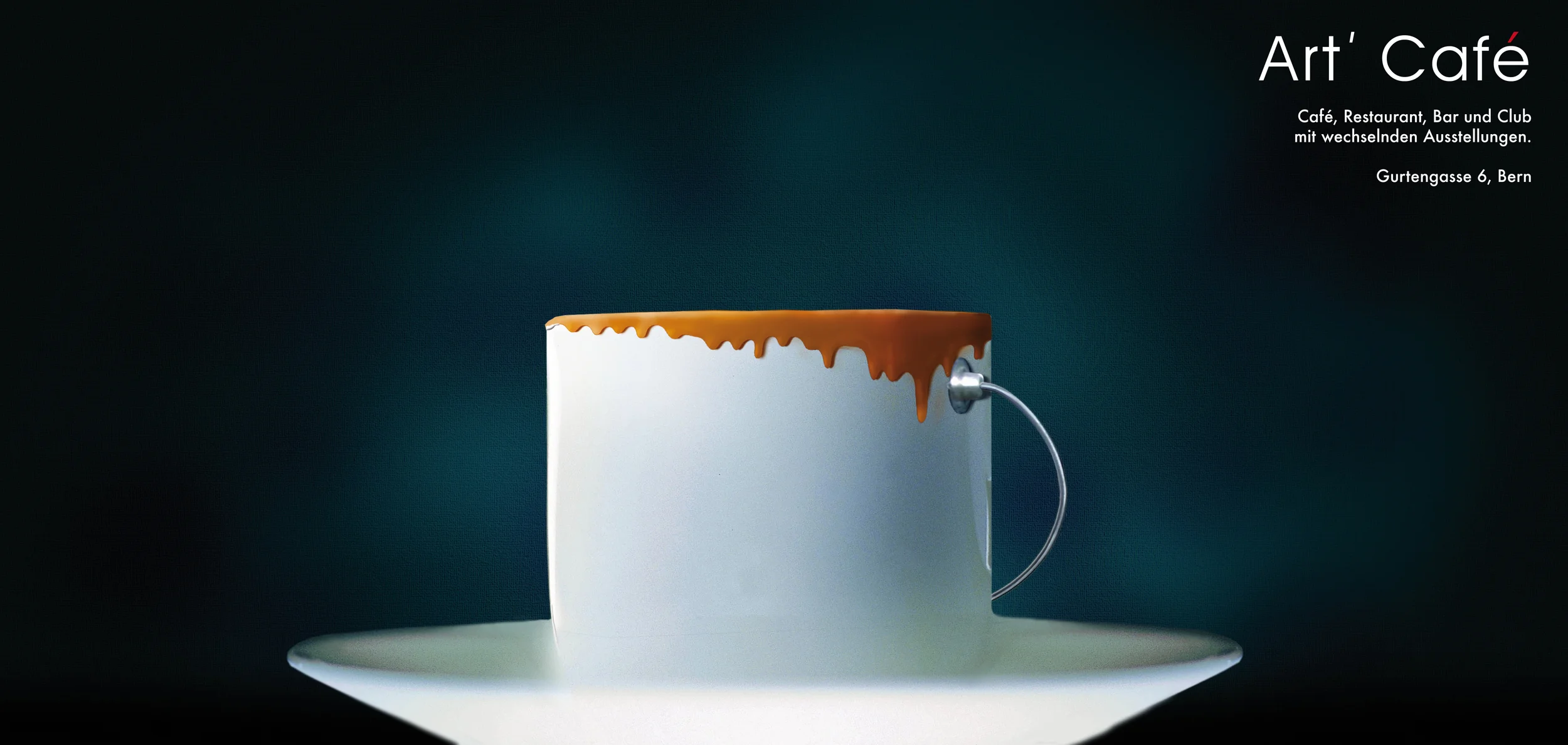 Plakat für das Art Café Bern